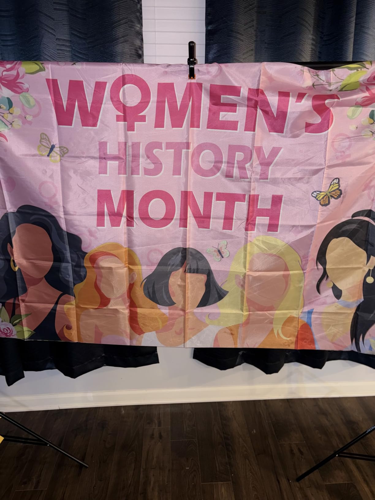 EMART Backdrop Stand 10x7ft(WxH) Photo Studio Adjustable Background Stand Support kit with 2 Crossbars, 8 Clamps, 2 Sandbags and Carry Bag for Parties, Events Decoration, Wedding, Photography customer photo 1