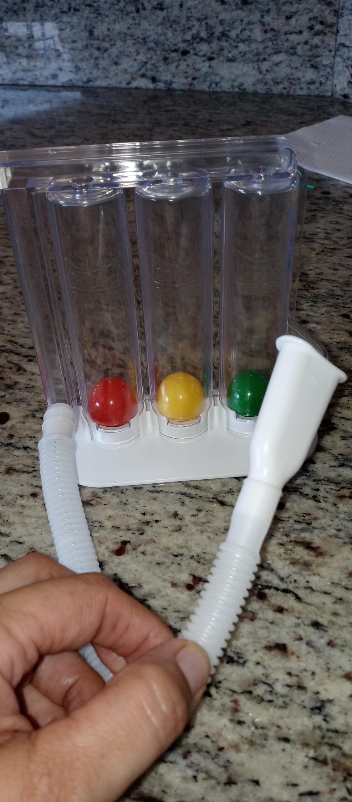 HealthAndYoga Deep Breathing Exerciser - Breath Exercise System customer photo 2