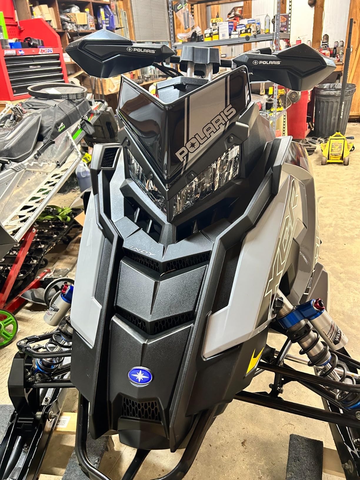 Polaris Snowmobile Low Windshield with Striped Logo - 2880385 customer photo 1