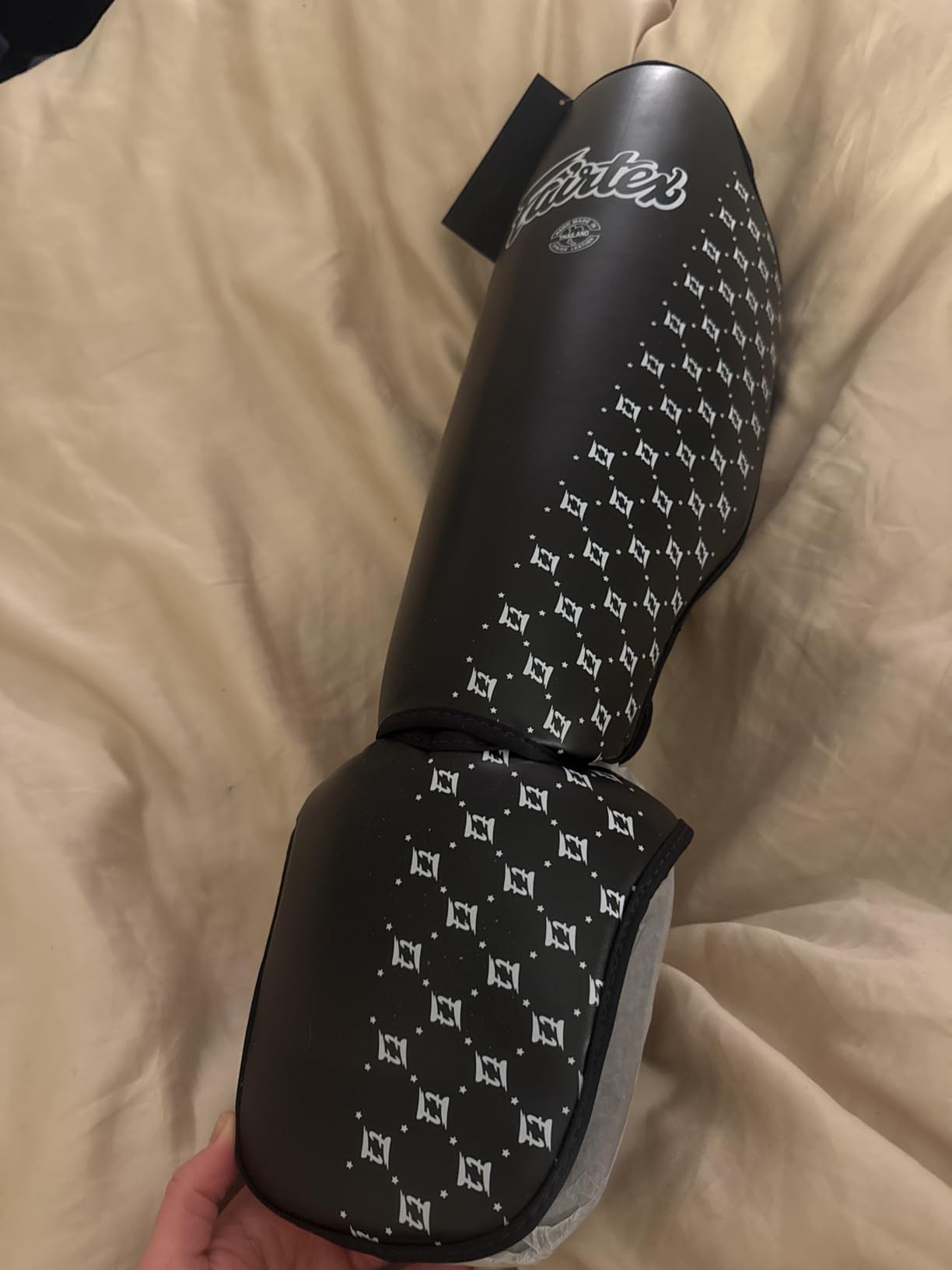 Fairtex SP5 Muay Thai Shin Guards for Men, Women, Kids | Shinguards are Premium, Lightweight & Durable | Extended Protection to Avoid shin splints During Training or Sparring customer photo 2
