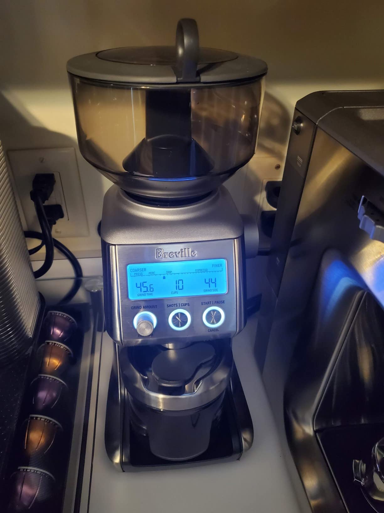 Breville BCG820BSS Smart Grinder Pro for Coffee and Espresso, Brushed Stainless Steel customer photo 2