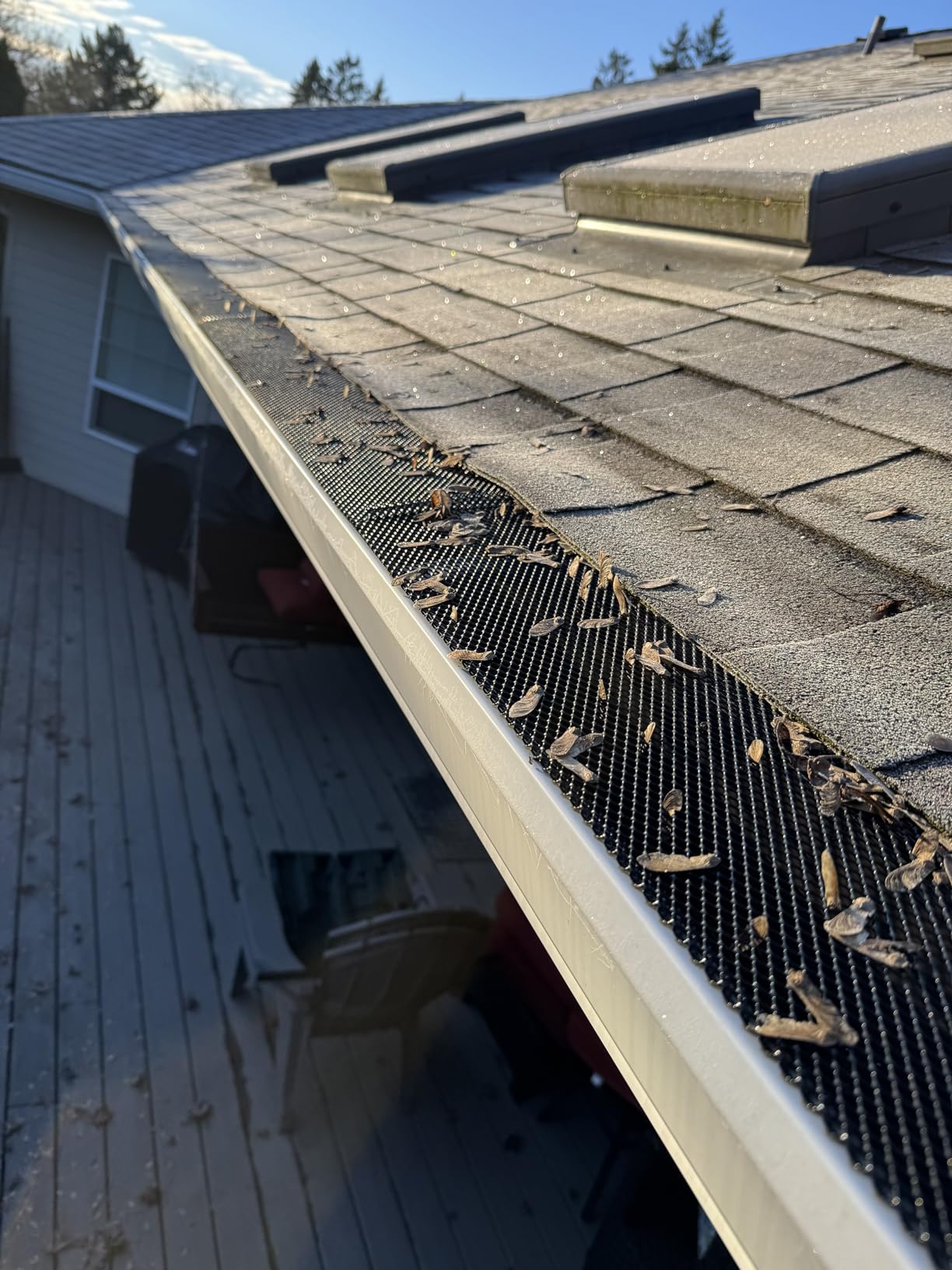 Amerimax Home Products 636025 Lock-In Gutter Guard, Black, 25 Count (Pack of 1) customer photo 1