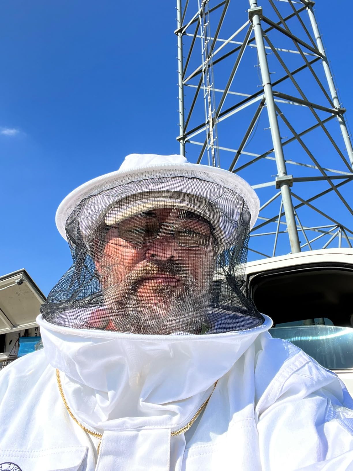 Humble Bee 410 Polycotton Beekeeping Suit with Round Veil customer photo 2