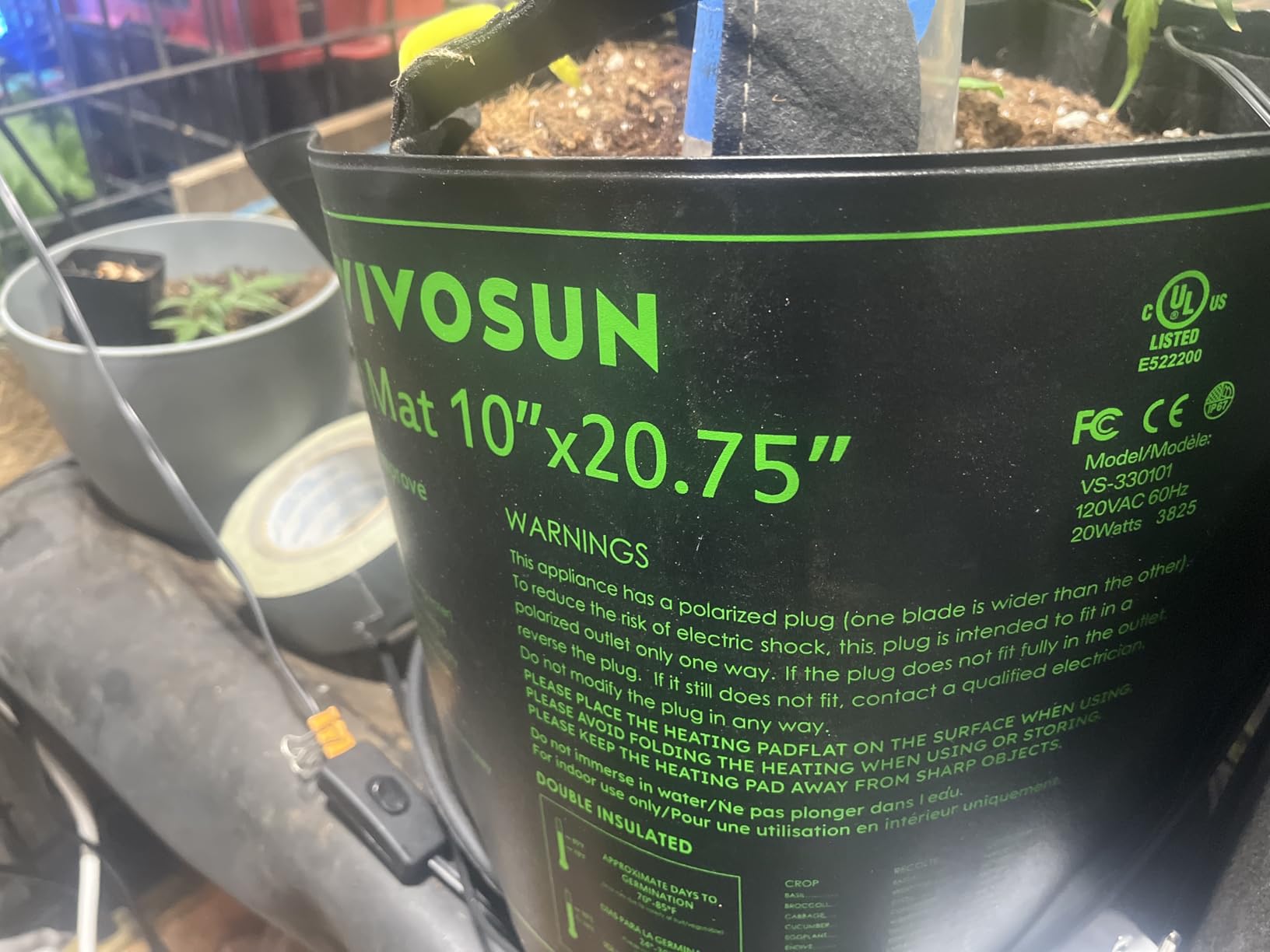 VIVOSUN Durable Waterproof Seedling Heat Mat 10