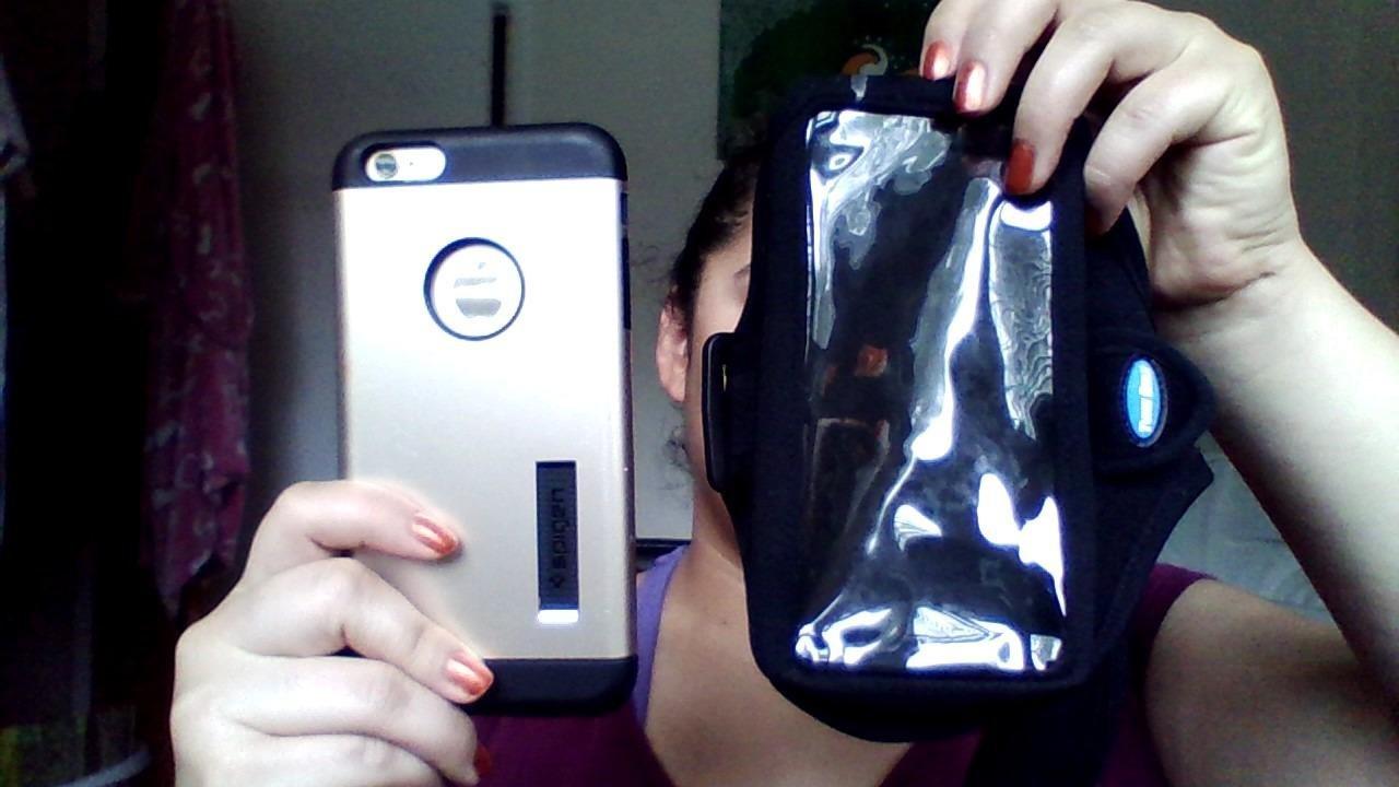 Tune Belt AB92 Cell Phone Armband for Running - Fits iPhone 16/15/14/13 Pro Max, Plus, Samsung Galaxy Ultra/Plus/Note and Large Phones with Protective Cases, Sweat-Resistant Exercise Holder (Black) customer photo 1