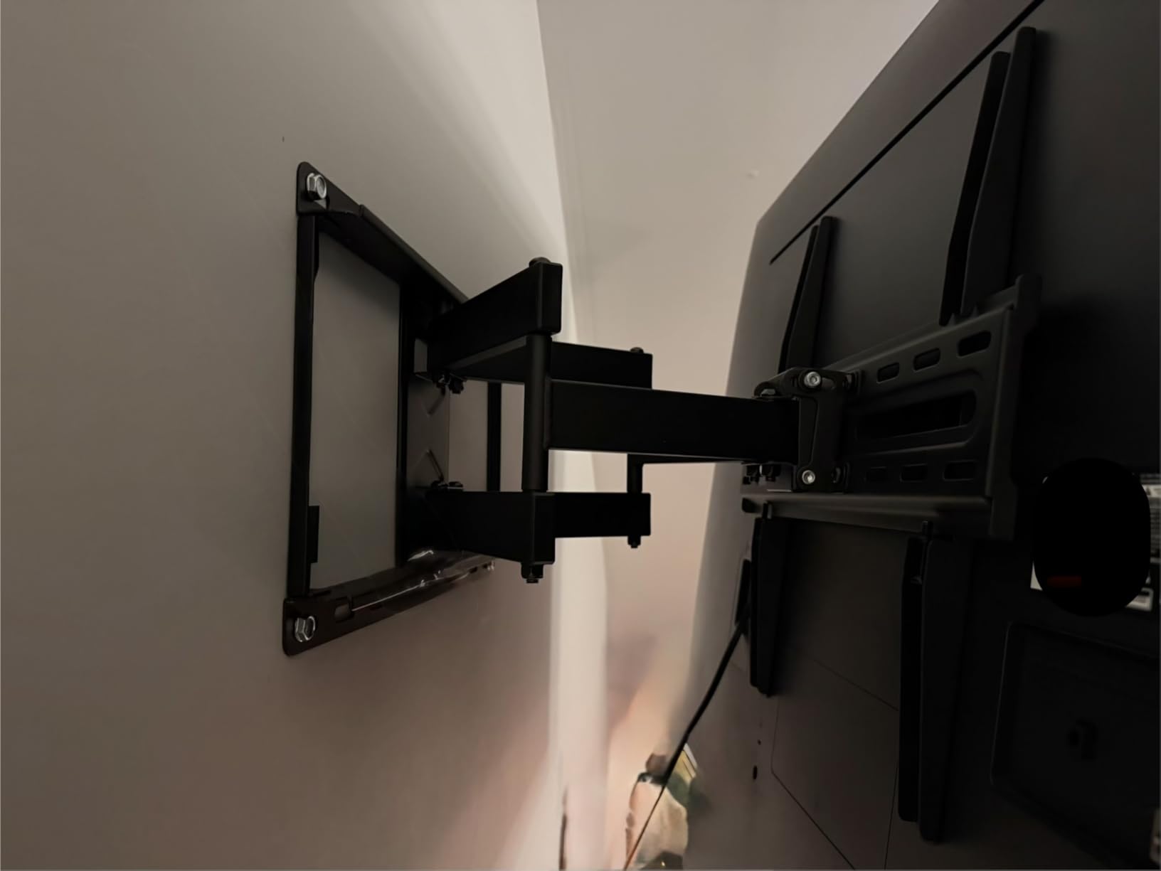 Mounting Dream TV Wall Mount for 32-65 Inch Television, Mount with Swivel and Tilt, Full Motion Bracket with Articulating Dual Arms, Fits 16inch Studs, Max VESA 400X400 mm, 99lbs, MD2380 customer photo 2