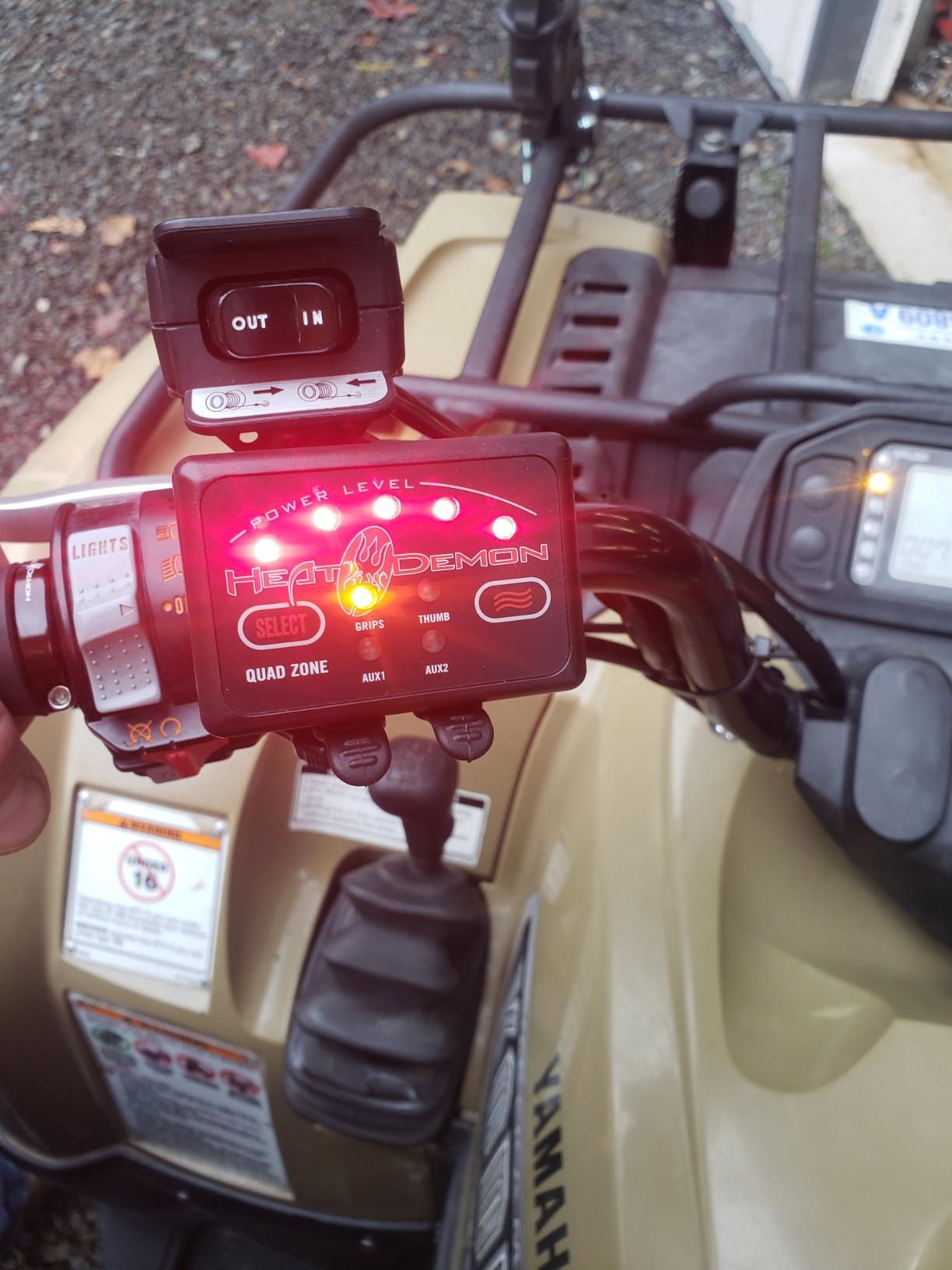 Heat Demon 215048 Quad Zone ATV Clamp-On Heated Grip Kit customer photo 1