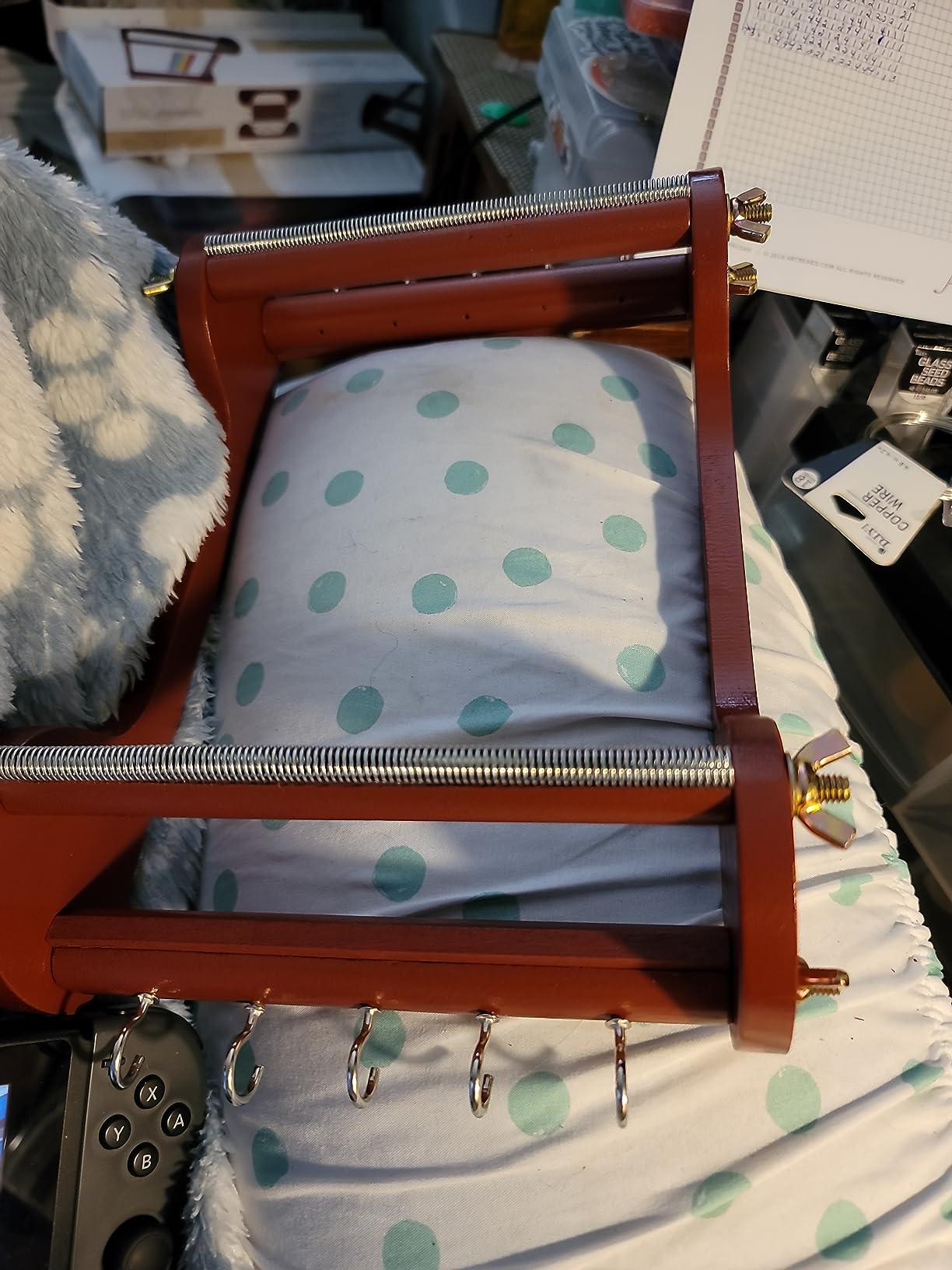 The Beadsmith Wooden Bead Loom, 11 x 7 x 3, Includes Assembly Instructions, Use to Create Bracelets, Necklaces, Belts, and More customer photo 1