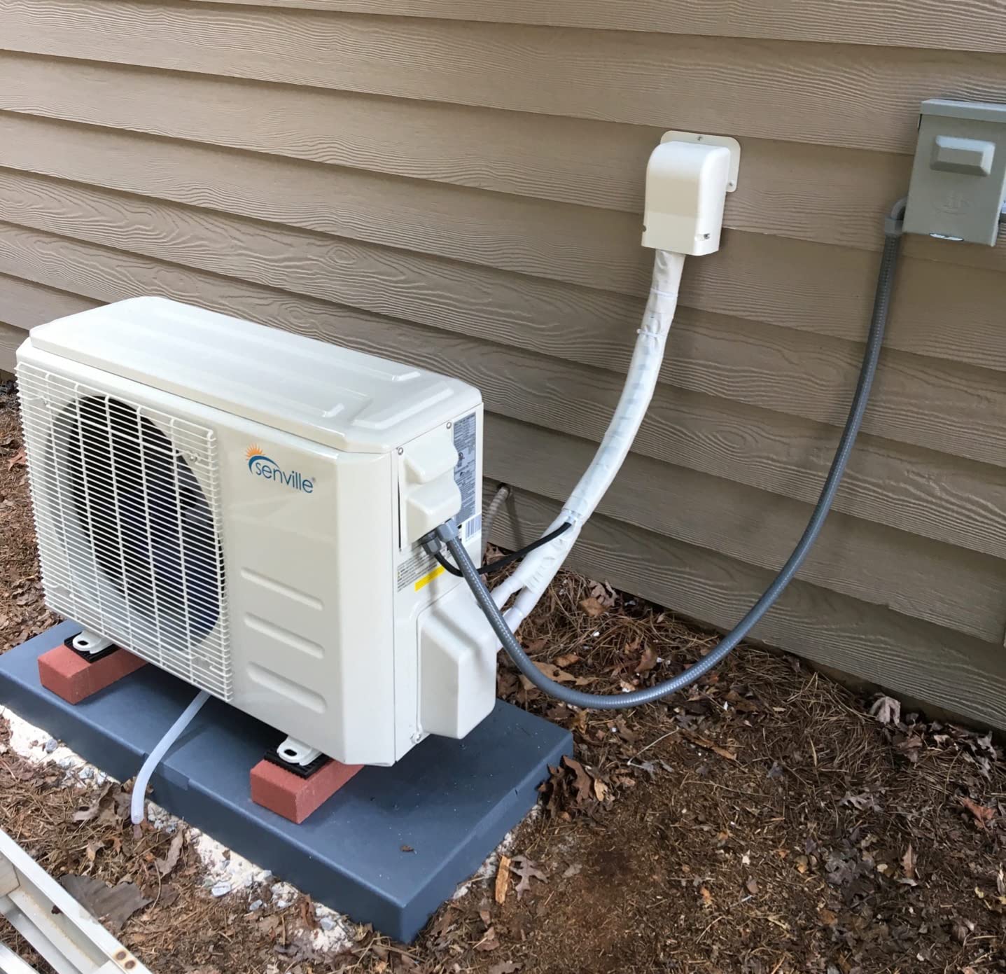 Senville LETO Series Mini Split Air Conditioner Heat Pump, 9000 BTU 110/120V, Inverter, Works with Alexa, SEER2 21.5, White customer photo 1