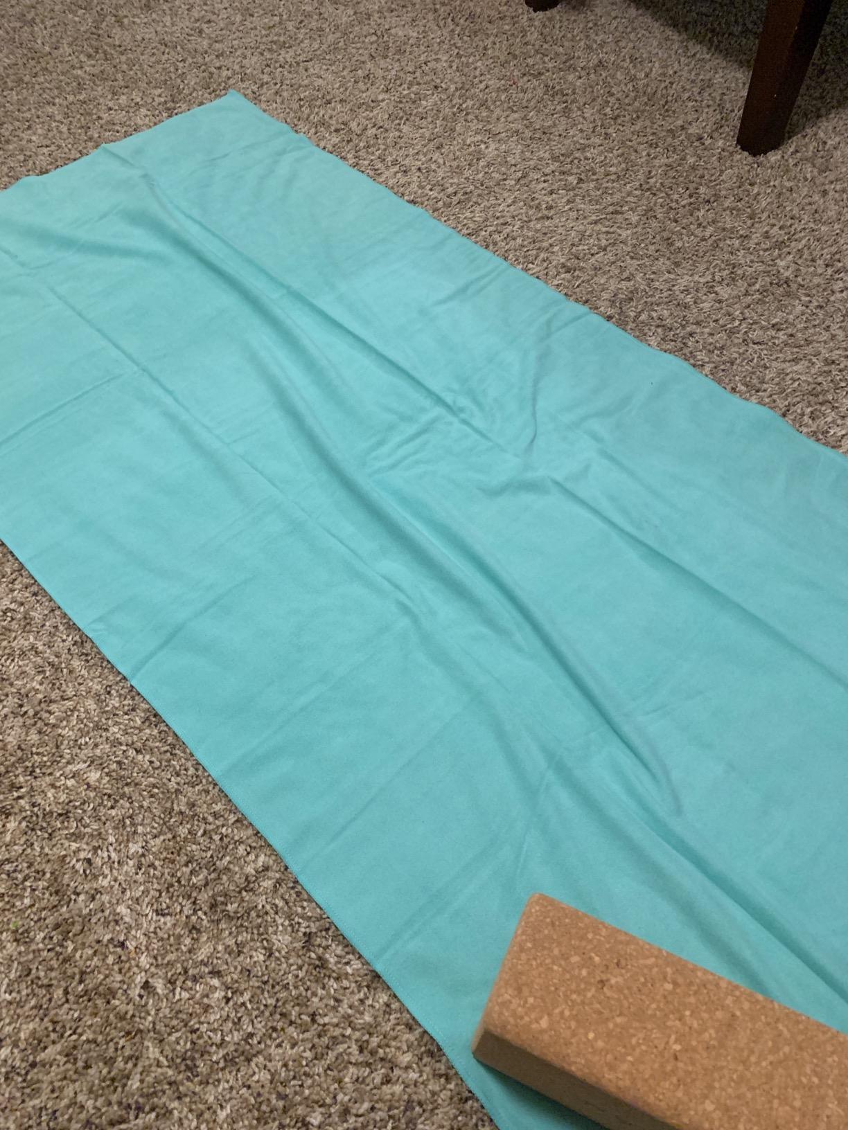 Shandali GoSweat Non-Slip Hot Yoga Towel with Super-Absorbent Soft Suede Microfiber in Many Colors, for Bikram Pilates and Yoga Mats customer photo 2