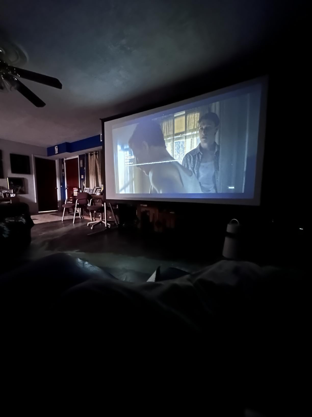 Elite Screens Yard Master 2, 110-INCH Outdoor Projector Screen with Stand 16:9, 8K 4K Ultra HD Fast Fold Portable Movie Screen Foldable Easy Snap On Cinema Theater, OMS110H2 customer photo 1