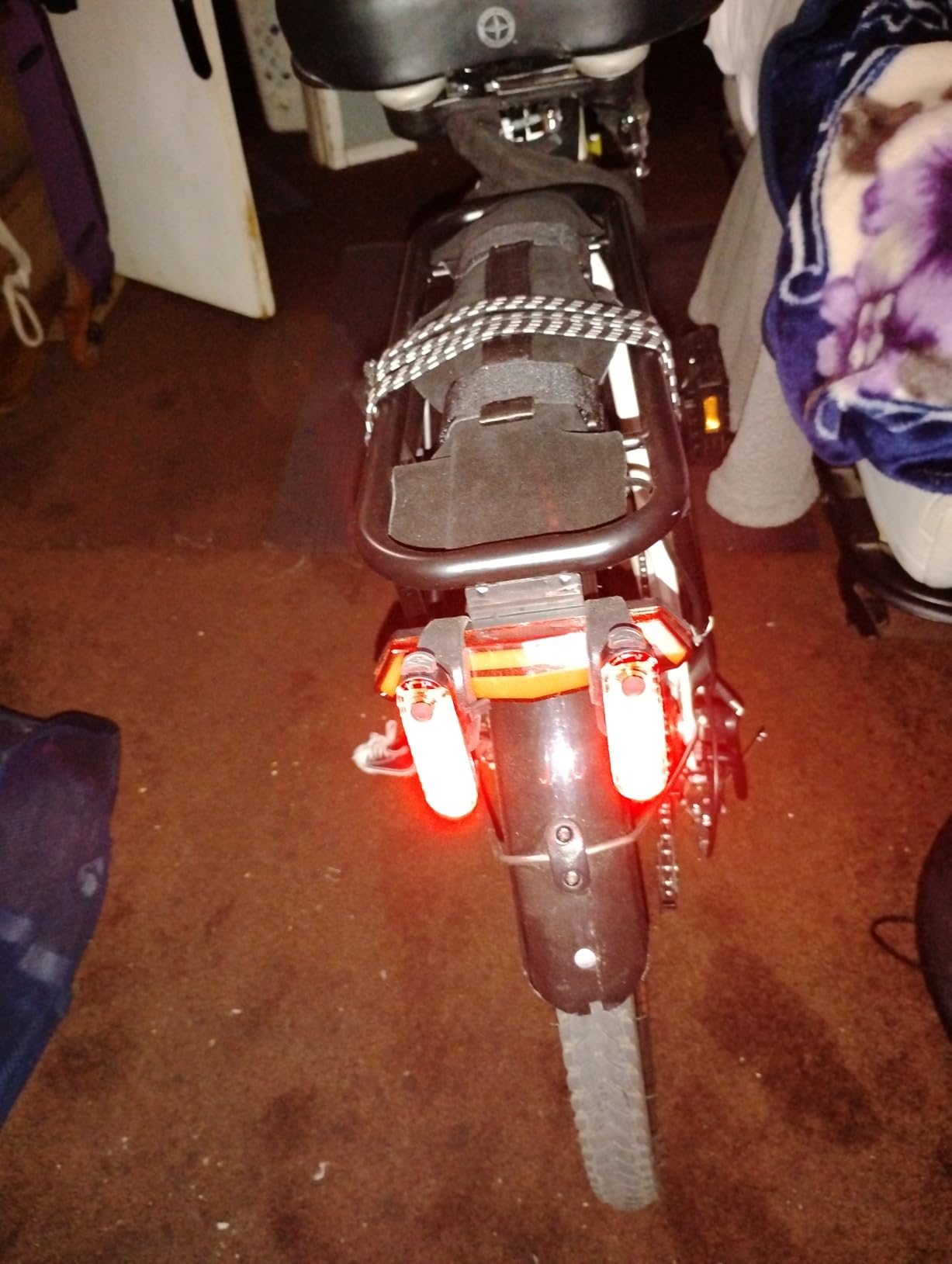 BLITZU USB-C Rechargeable Bike Tail Light 2 Pack, Bright Bicycle Rear Cycling Safety Flashlight Accessories for Night Riding, Cyborg 120T, 4 Light Modes for Adults Kids Men Women Road Mountain customer photo 2