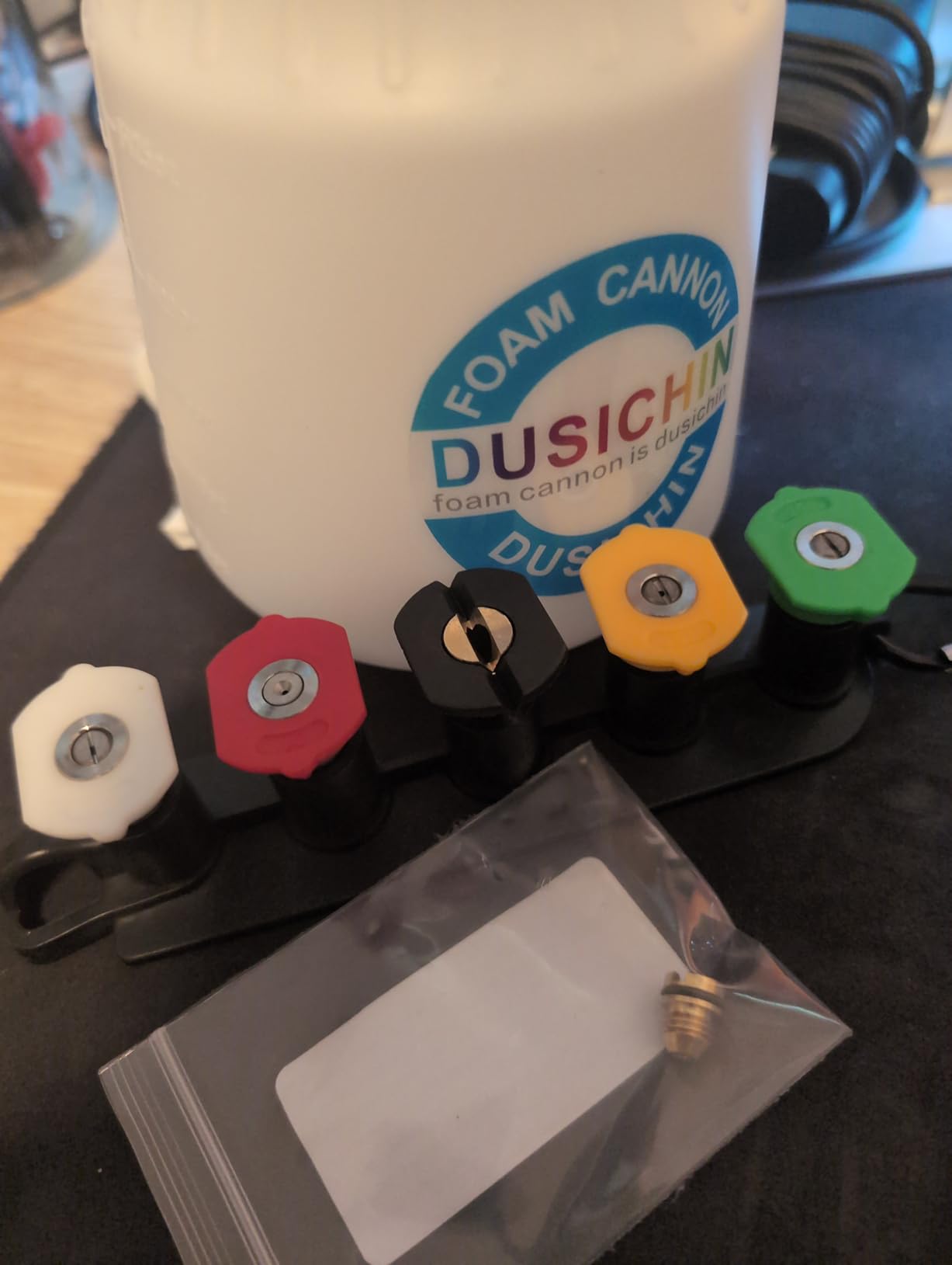 DUSICHIN SFL-001 Foam Cannon Snow Foam Lance Pressure Washer Jet Wash Quick Release Adjustable Nozzle 1/4 Inch Male Fitting Foam Dispenser customer photo 1