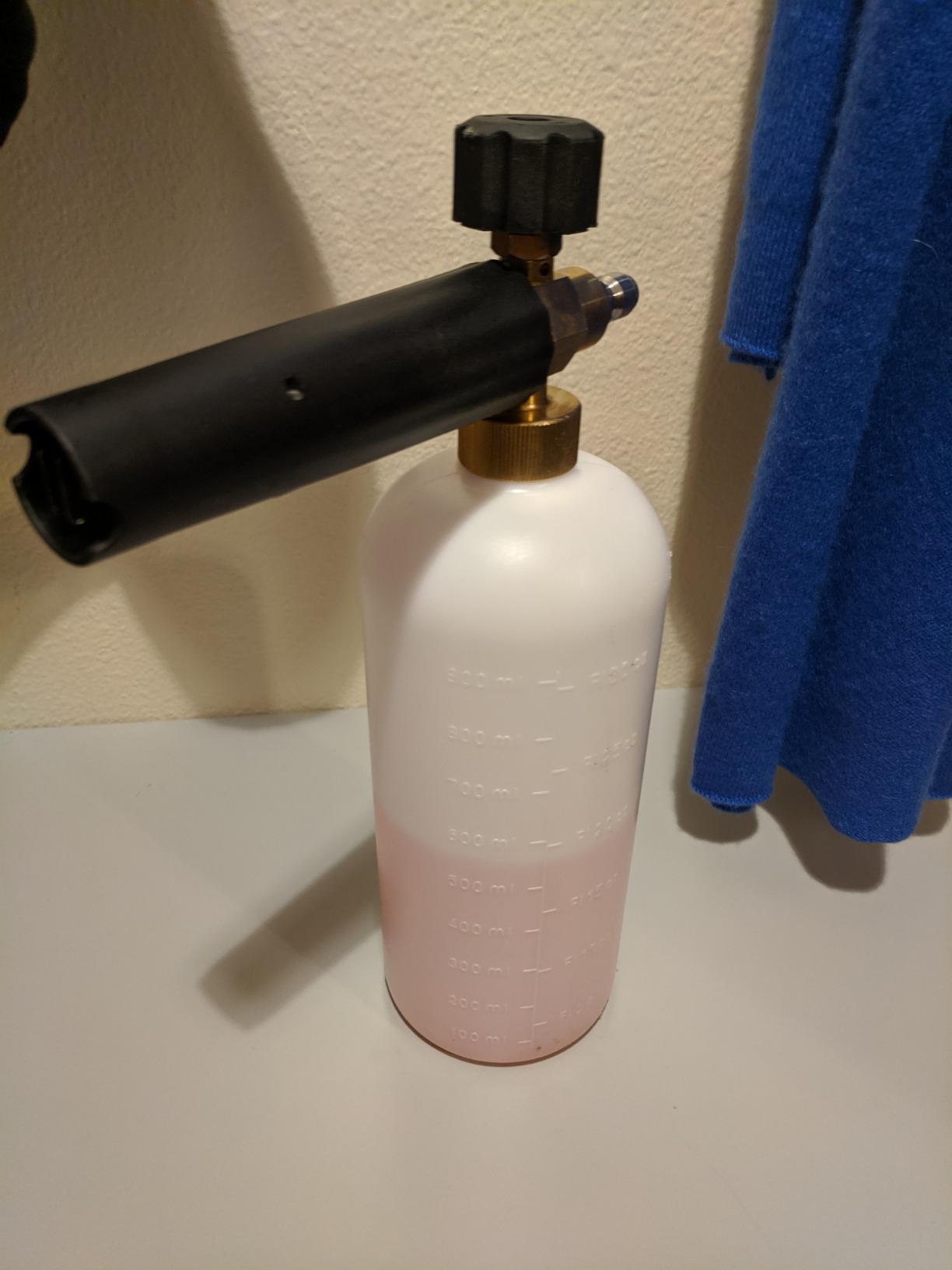 DUSICHIN SFL-001 Foam Cannon Snow Foam Lance Pressure Washer Jet Wash Quick Release Adjustable Nozzle 1/4 Inch Male Fitting Foam Dispenser customer photo 2