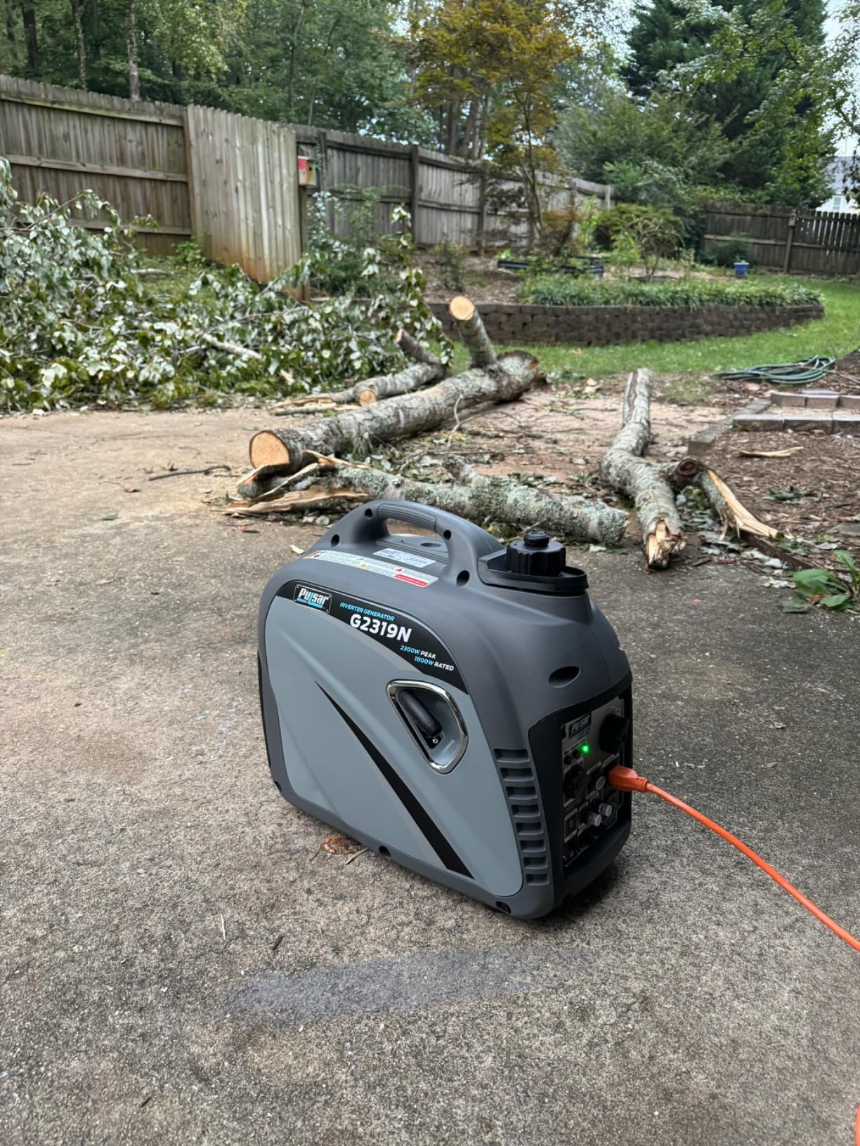 Pulsar 2,300W Portable Gas-Powered Quiet Inverter Generator With USB Outlet & Parallel Capability, Carb Compliant, G2319N customer photo 1