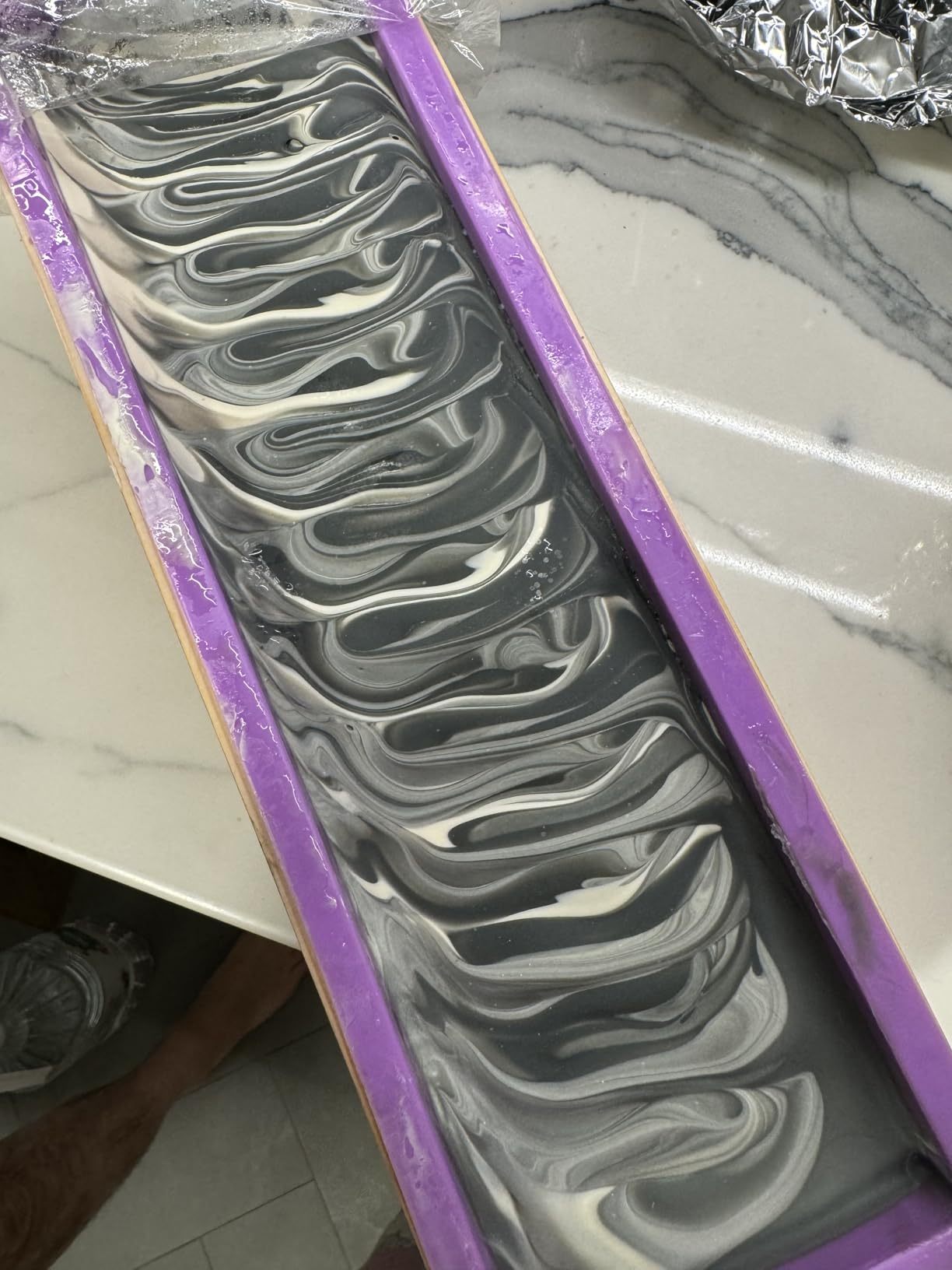 Flexible Rectangular Soap Silicone Loaf Mold Wood Box for 42oz Soap Making Supplies customer photo 1