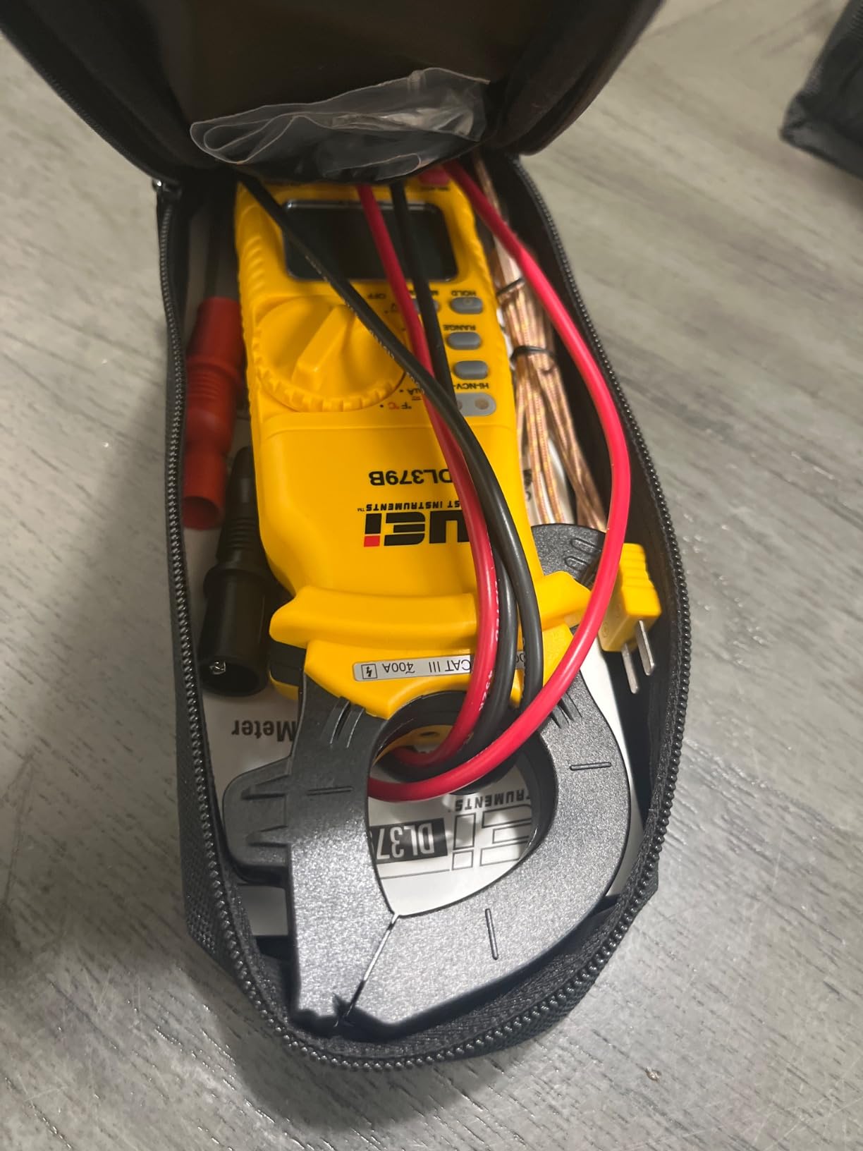 UEi DL379B Digital Clamp Meter Auto Ranging, HVAC Current Voltage Tester w/Magnetic Mount, Measures AC Amps AC/DC Volts Temperature Capacitance Frequency Diodes Duty Cycle Continuity Resistance NCV customer photo 1