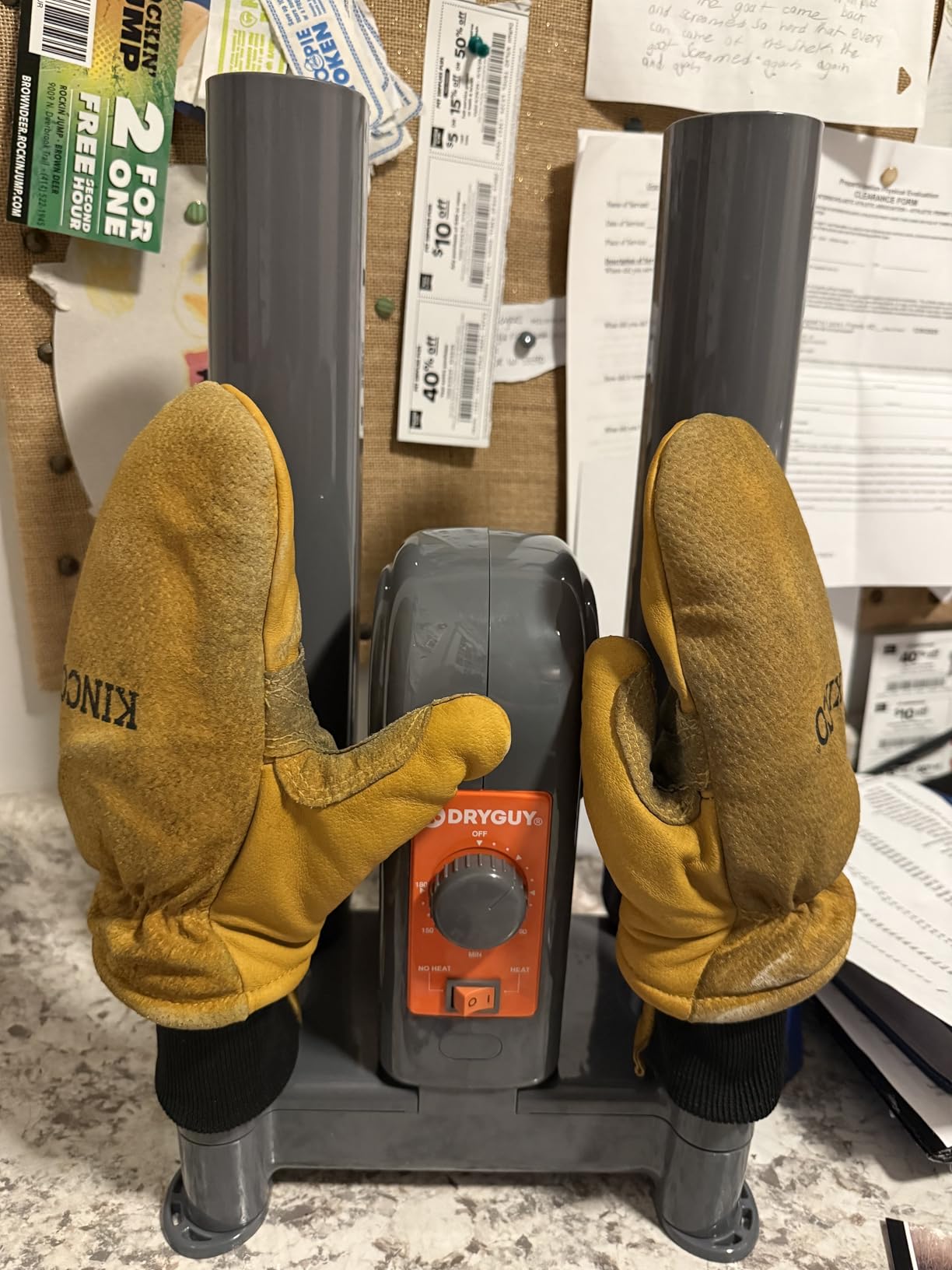 DryGuy Shoe, Boot, Garment & Gear Electric Dryer, Quick Drying for Ski, Work, Sports Equipment - Energy Efficient, Odor Eliminating Design, Home or Garage Use, 4 Port, Heat + Fan (Dry time: 1-3hrs) customer photo 1