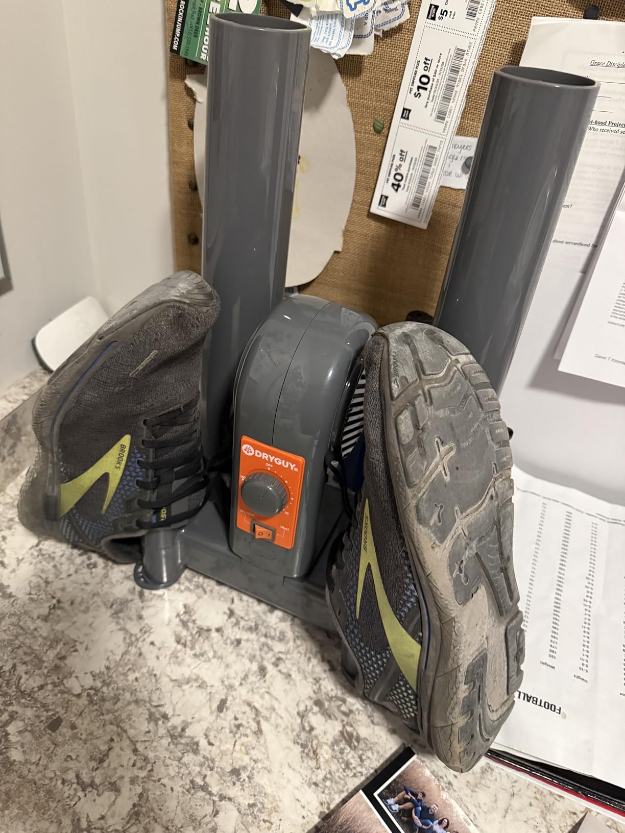 DryGuy Shoe, Boot, Garment & Gear Electric Dryer, Quick Drying for Ski, Work, Sports Equipment - Energy Efficient, Odor Eliminating Design, Home or Garage Use, 4 Port, Heat + Fan (Dry time: 1-3hrs) customer photo 2