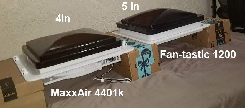 MAXXAIR Original Maxxfan - Vent, Fan & Rain Protection All-in-One, High Powered 4-Speed Exhaust Only Fan, Manual Knob Control, 14