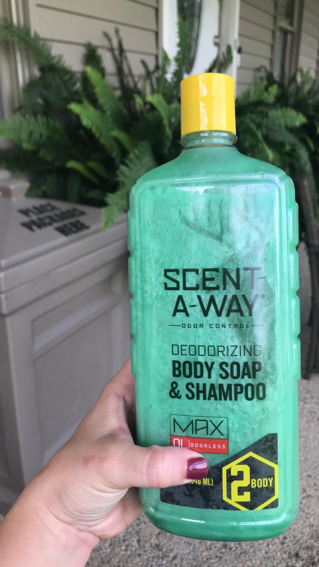 Hunters Specialties Scent-A-Way MAX 32oz Liquid Body Soap & Shampoo, Green, 32 oz customer photo 2