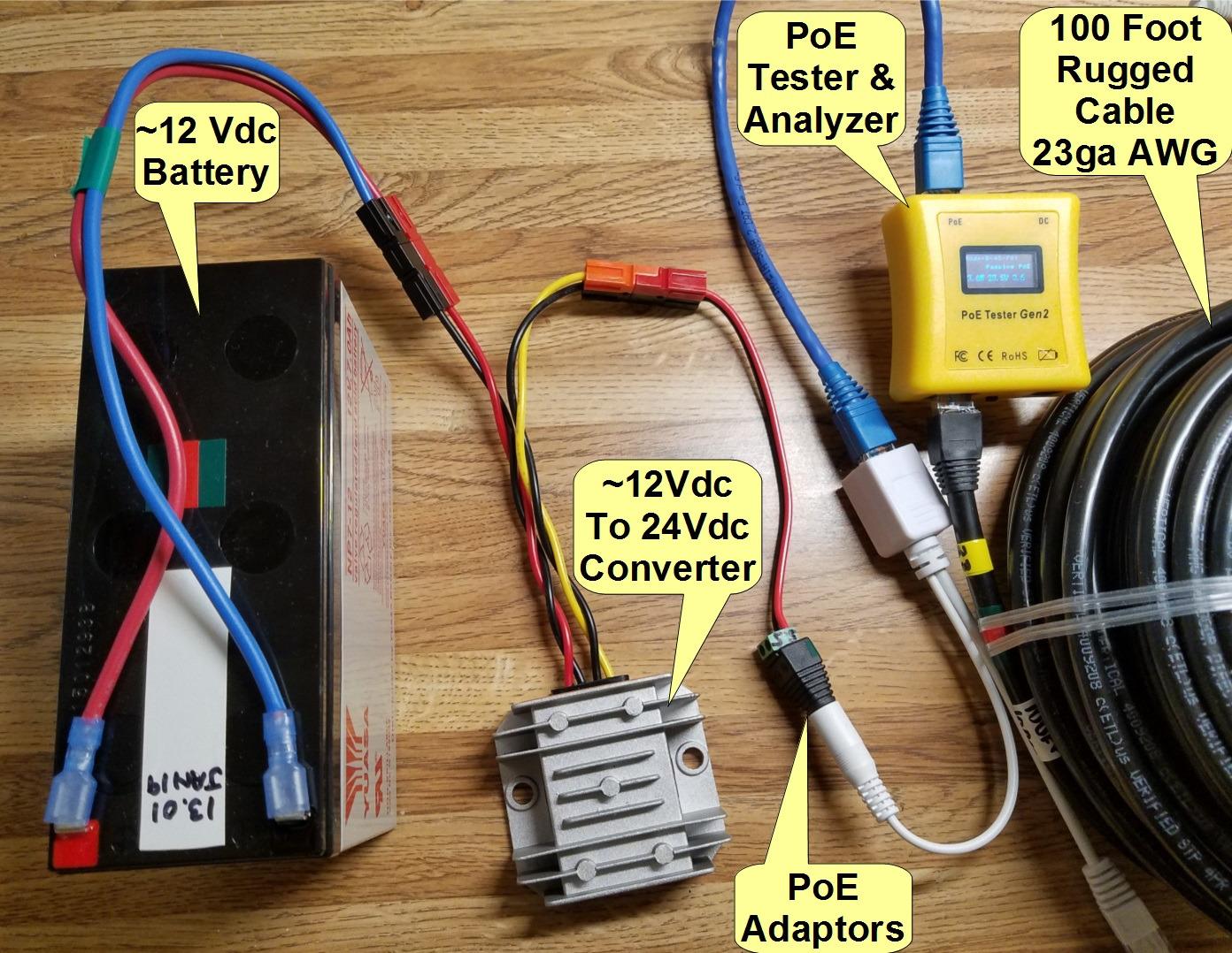 PoE Detector for IEEE 802.3 or Passive PoE - Quickly Identify Power Over Ethernet; Display Indicates Passive or 802.3af/at; 24v, 48v, or 56v; and Mode B Reverse Polarity customer photo 1