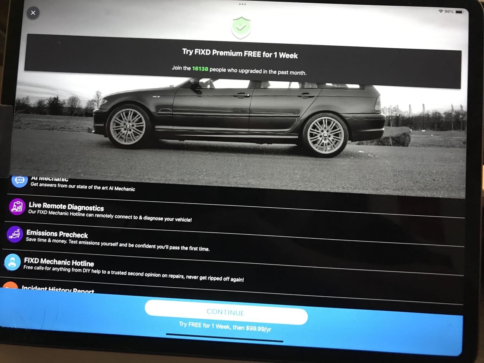 FIXD Bluetooth OBD2 Scanner for iPhone & Android - Diagnostic Scan Tool for Repairs and Car Buying - Check Engine Code Reader & Enhanced Codes - (1 Pack w/Free 14-Day FIXD Premium Bundle) customer photo 2