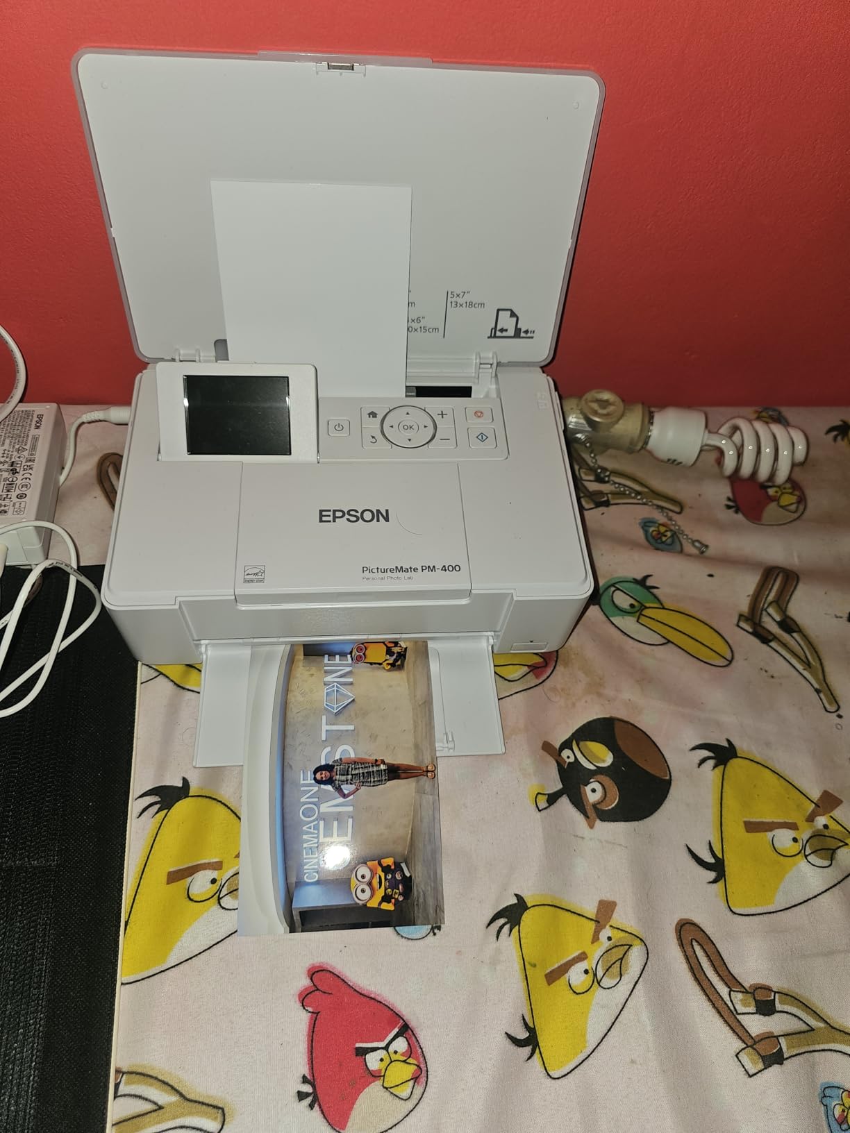 Epson PictureMate PM-400 Wireless Compact Color Photo Printer, white customer photo 1