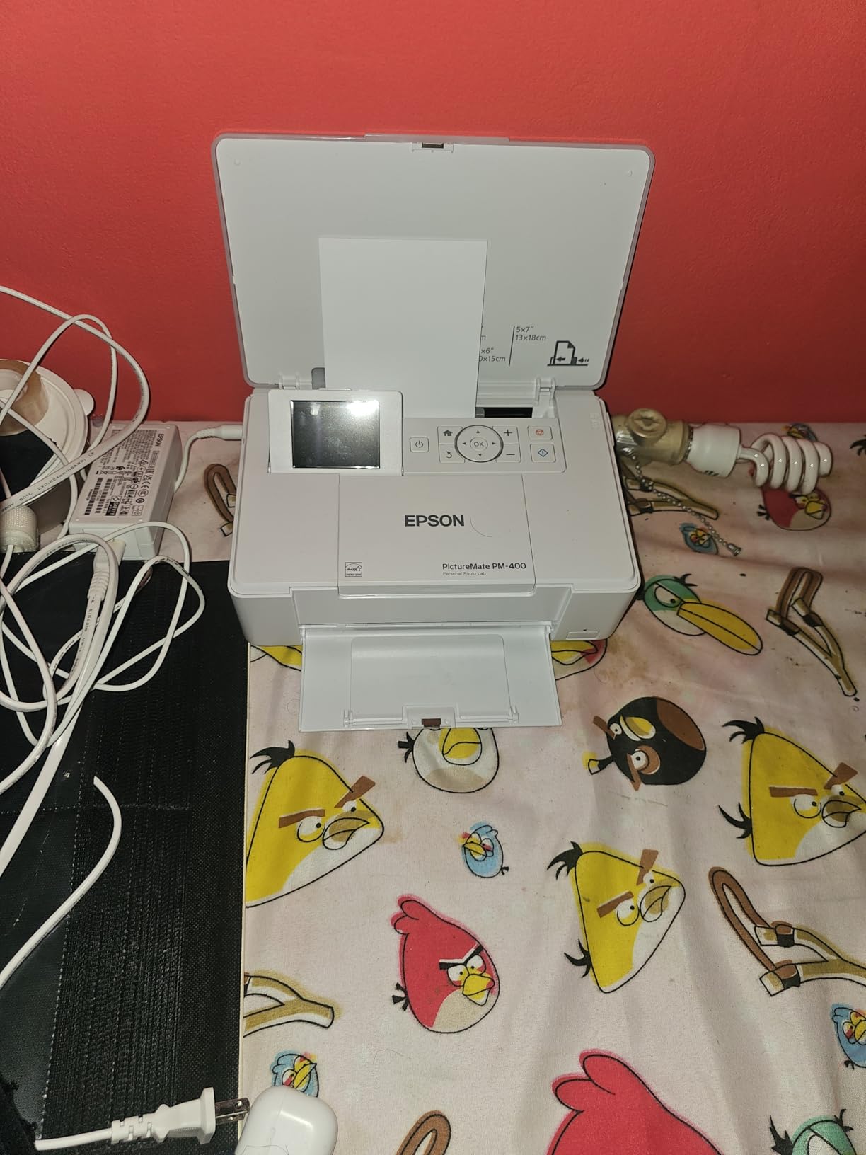 Epson PictureMate PM-400 Wireless Compact Color Photo Printer, white customer photo 2
