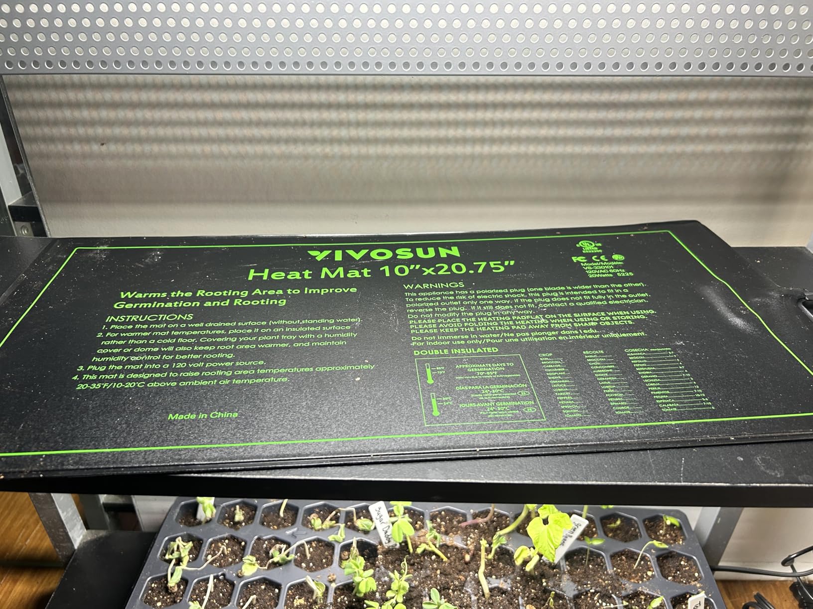 VIVOSUN 2 Pack Durable Waterproof Seedling Heat Mat 10