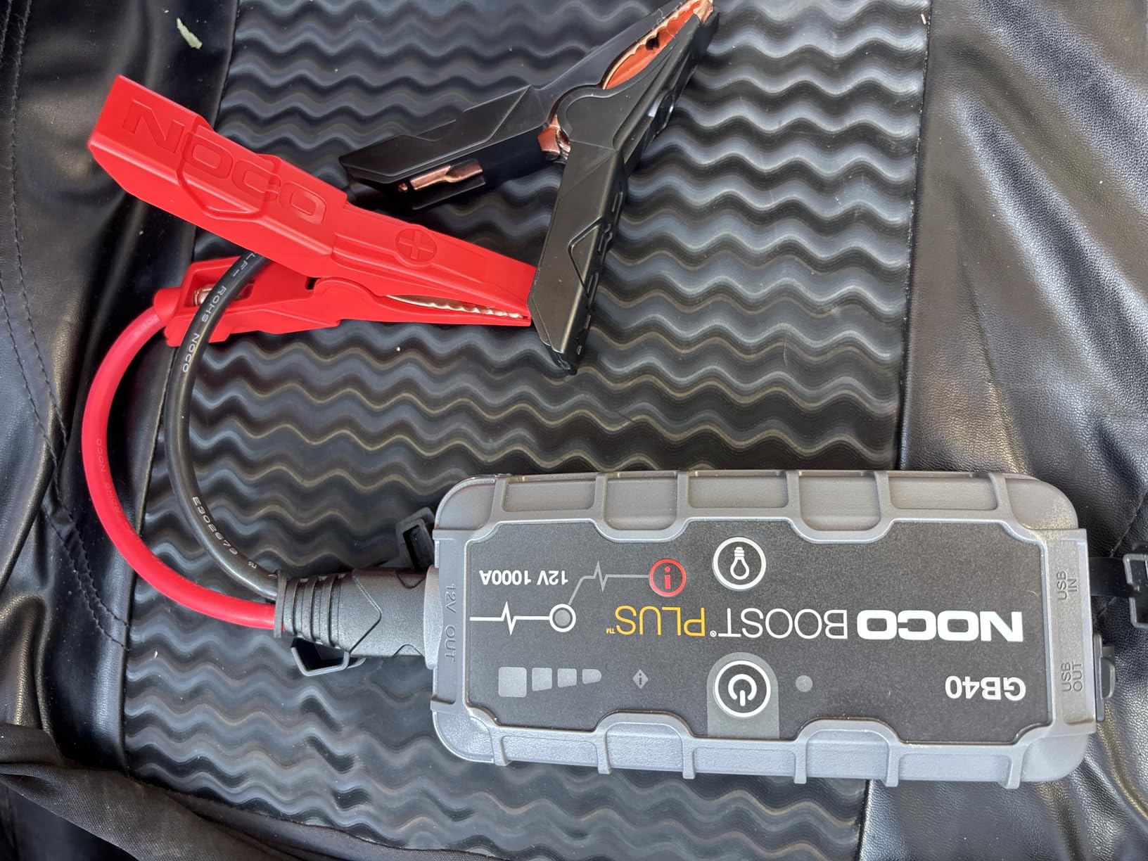 NOCO Boost GB40: 1000A UltraSafe Jump Starter - 12V Lithium Battery Booster Pack, Portable Jump Box, Power Bank & Jumper Cables - for 6.0L Gas and 3.0L Diesel Engines customer photo 1