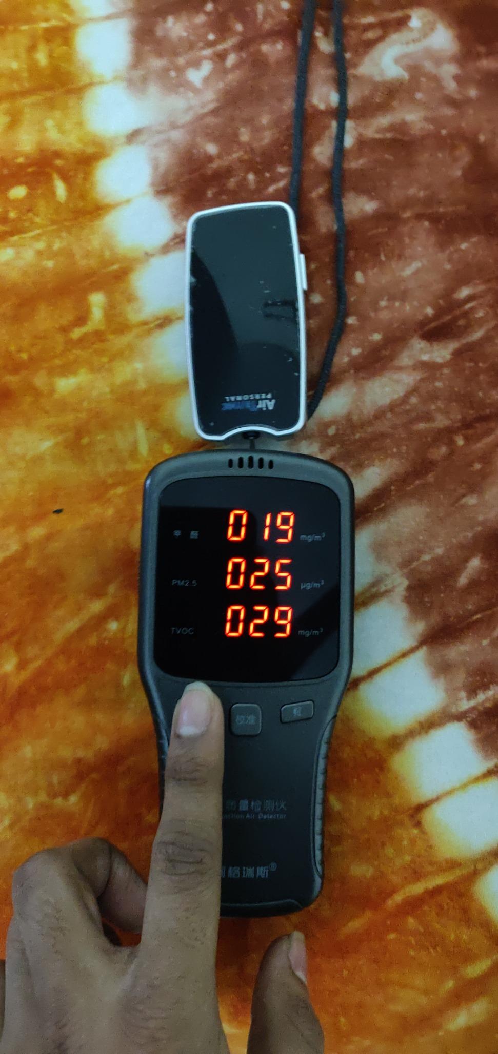 AirTamer A310W Personal Rechargeable and Portable Air Purifier Negative Ion Generator, Proven Performance, White with Metal Travel Case customer photo 1