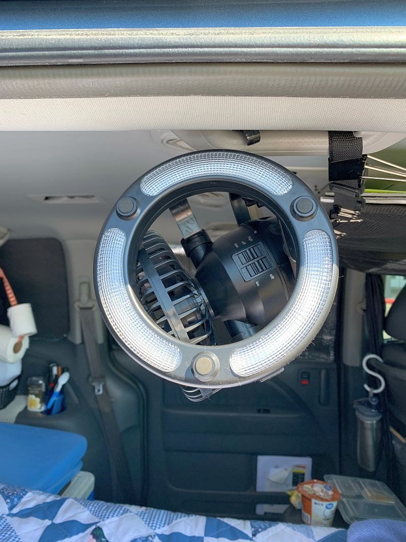 Odoland Portable LED Camping Lantern with Ceiling Fan - Hurricane Emergency customer photo 1