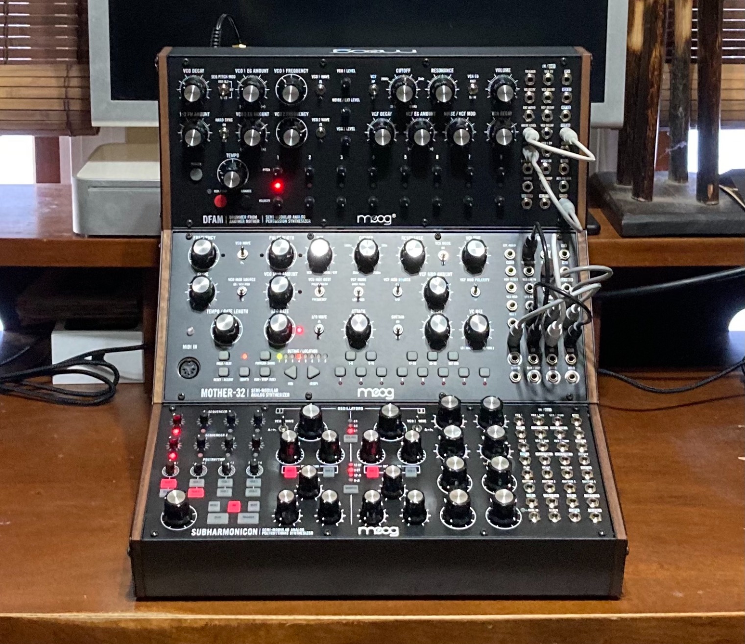 MOOG DFAM Semi-Modular Analog Percussion Synthesizer with 8 Step Sequencer, 24-Point Patch Bay customer photo 5