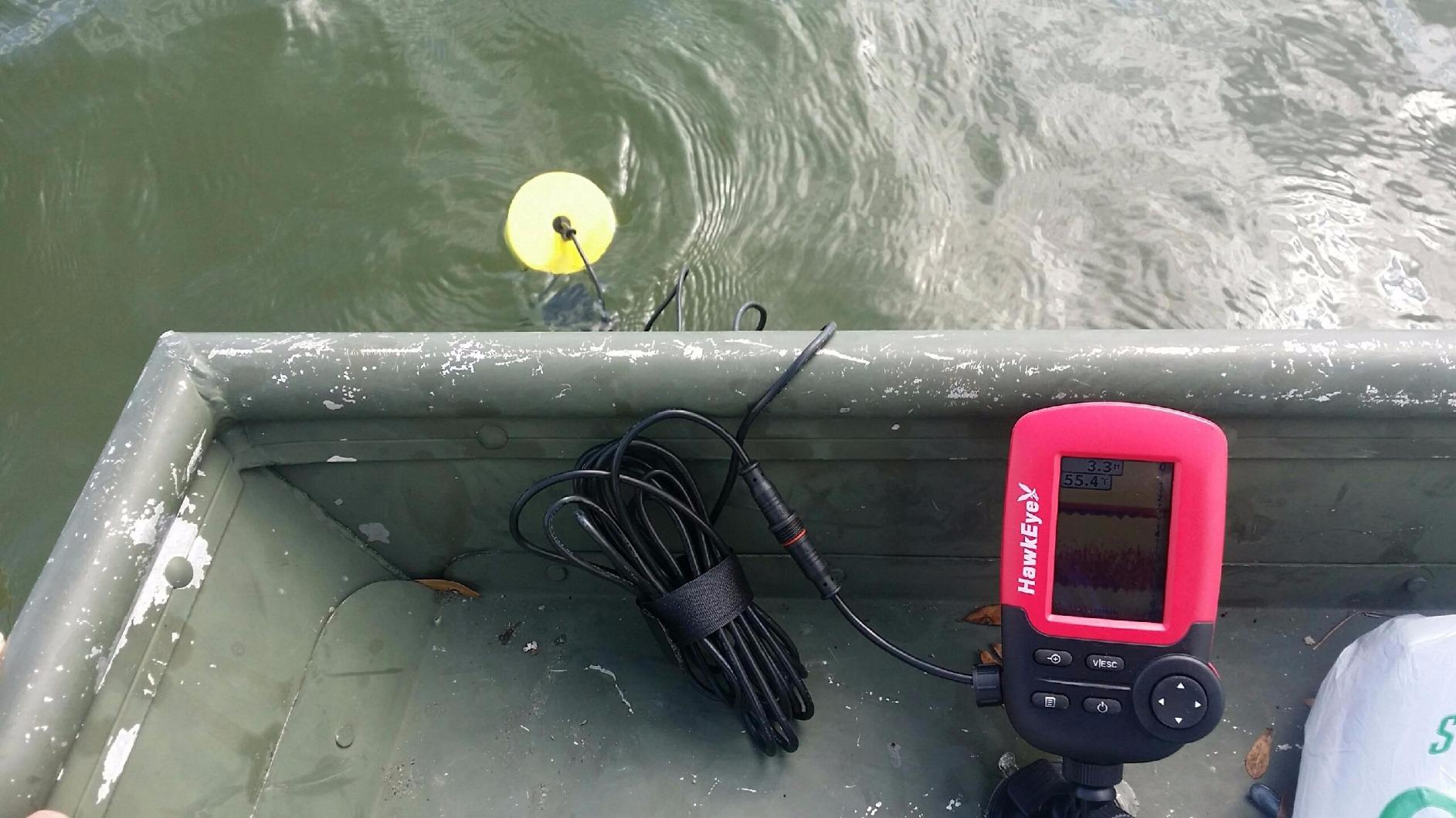 HawkEye Fishtrax 1C Fish Finder with HD Color Virtuview Display, Black/Red, 2