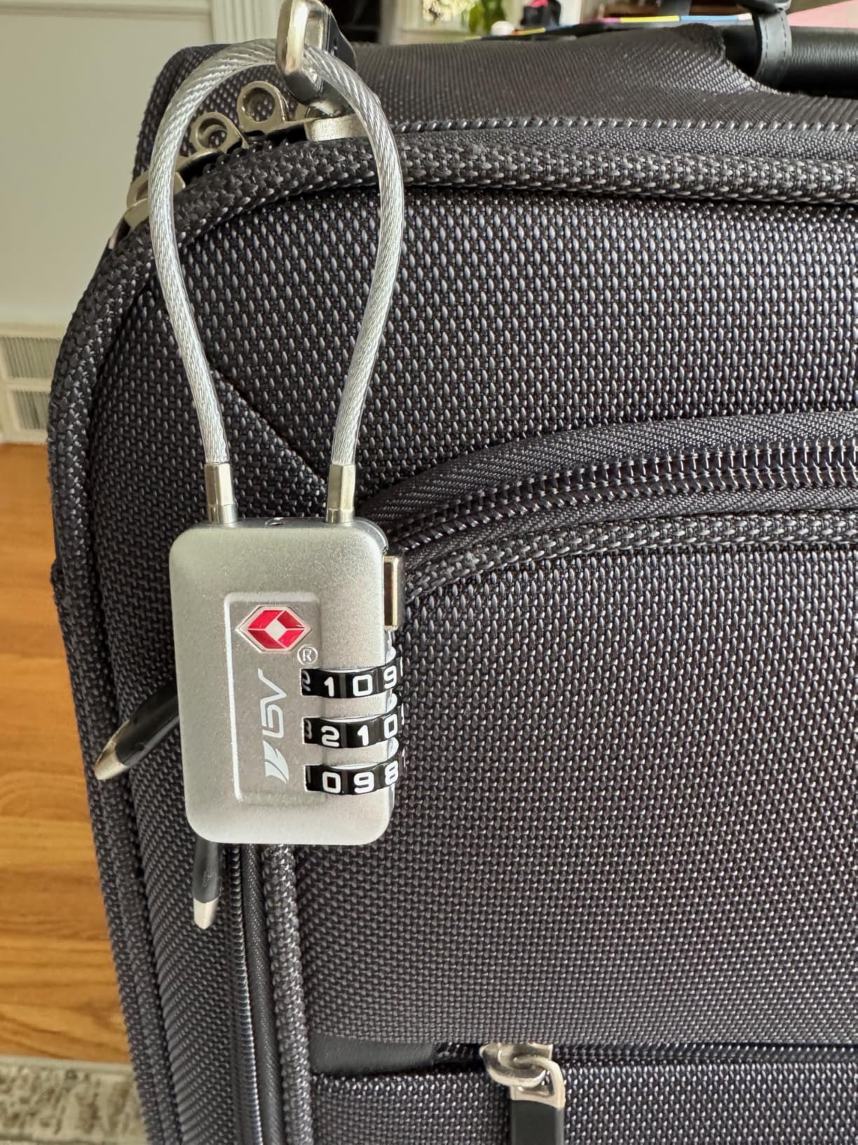 TSA Accepted Luggage Travel Lock, Set-Your-Own Combination Lock for School Gym Locker, Luggage Suitcase Baggage Locks, Filing Cabinets, Toolbox, Case (Black, 2 Pack) customer photo 1