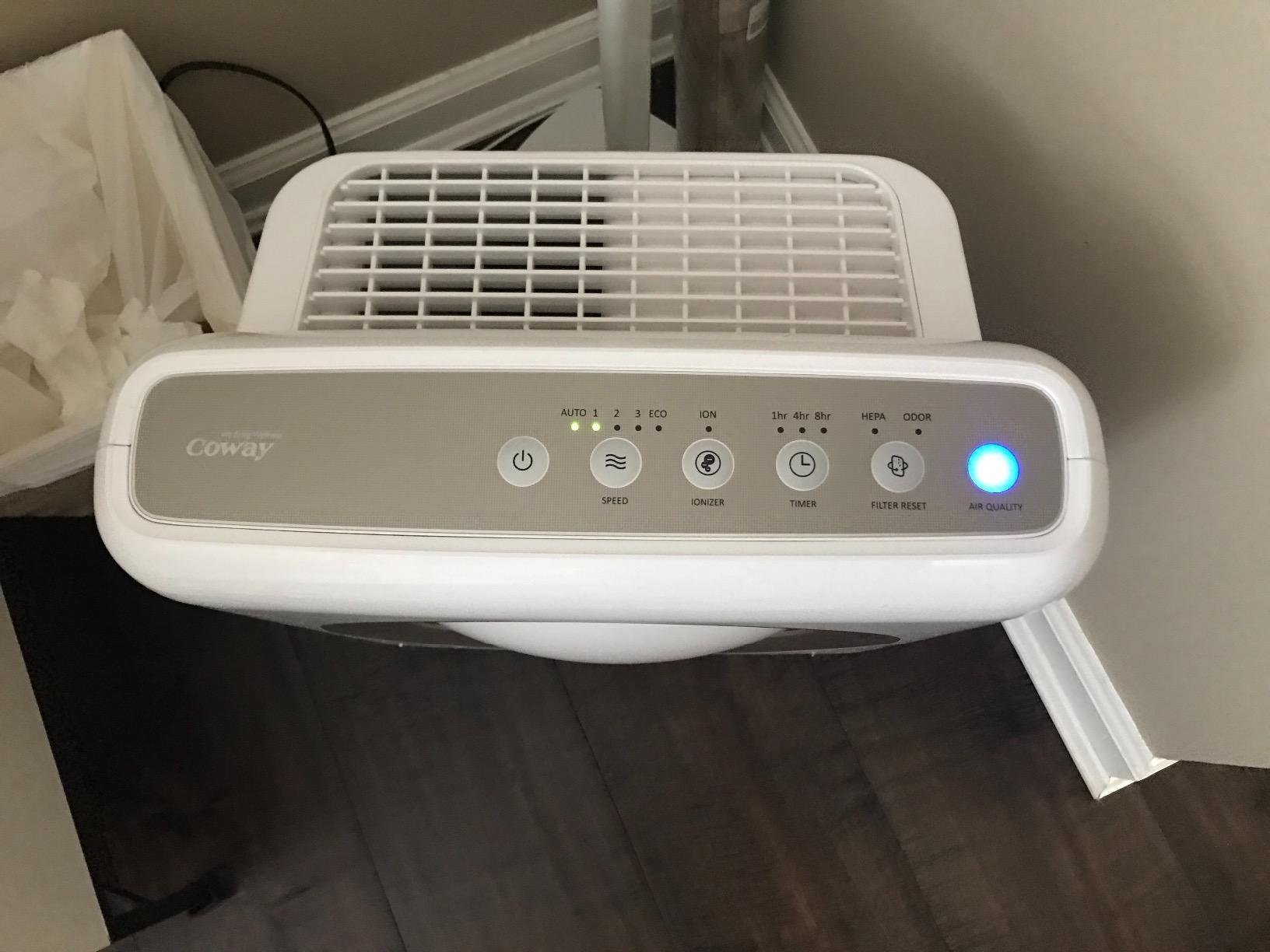 Coway Airmega AP-1512HH(W) True HEPA Purifier with Air Quality Monitoring, Auto, Timer, Filter Indicator, and Eco Mode, White customer photo 1