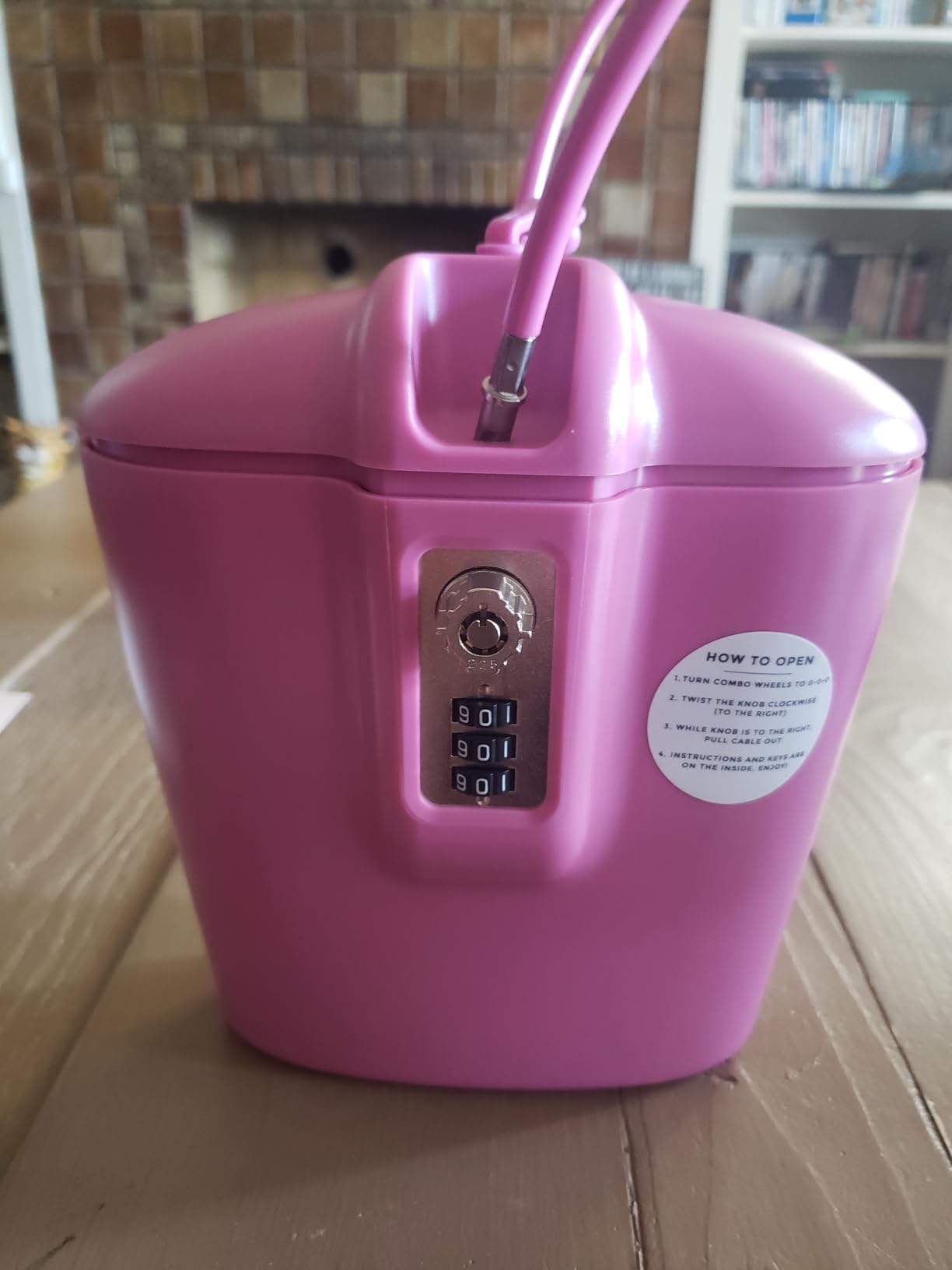 SAFEGO Portable Indoor/Outdoor Lock Box Safe with Key and Combination Access (Black) customer photo 2