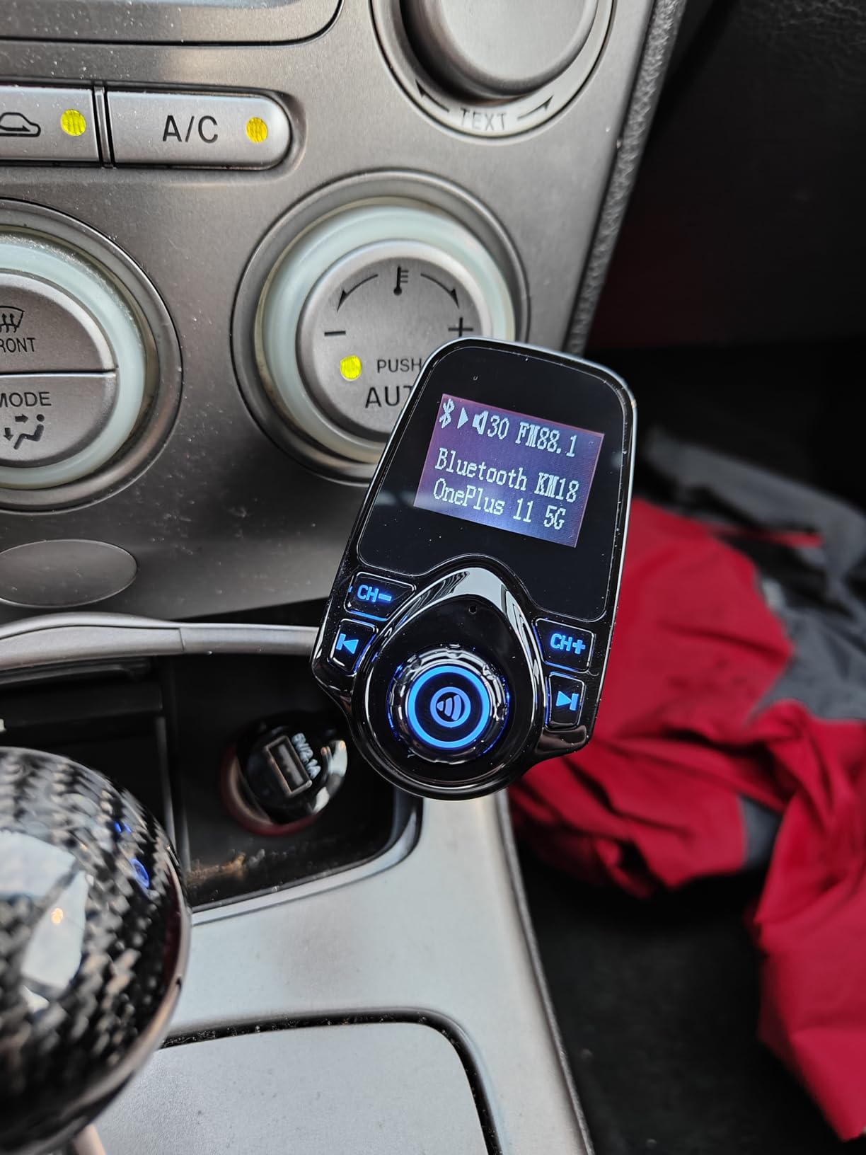Nulaxy KM18 Bluetooth 5.4 Car Adapter with 1.44