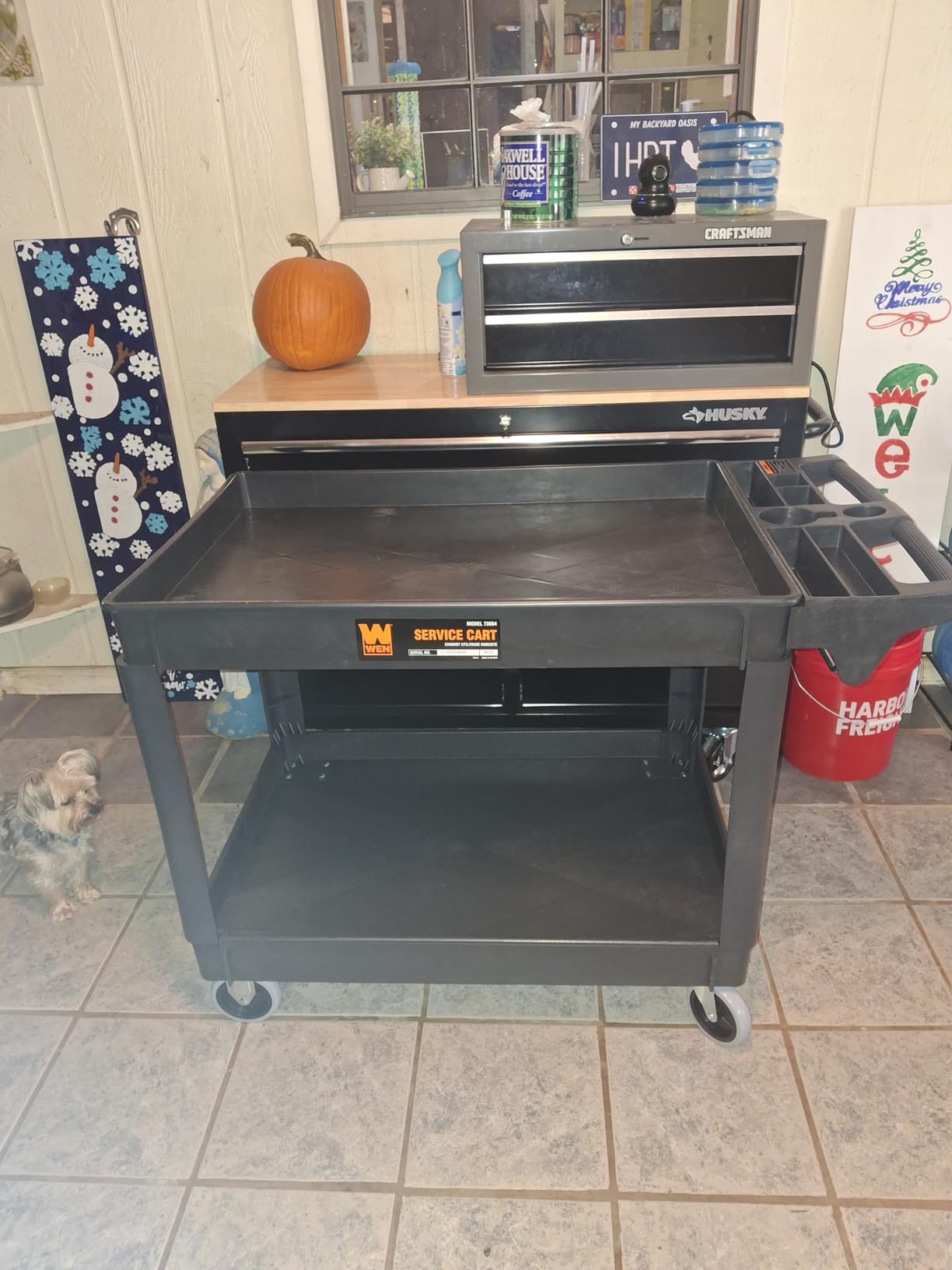 WEN 500-Pound Capacity 46 By 25.5-Inch Extra Wide Service Utility Cart customer photo 2