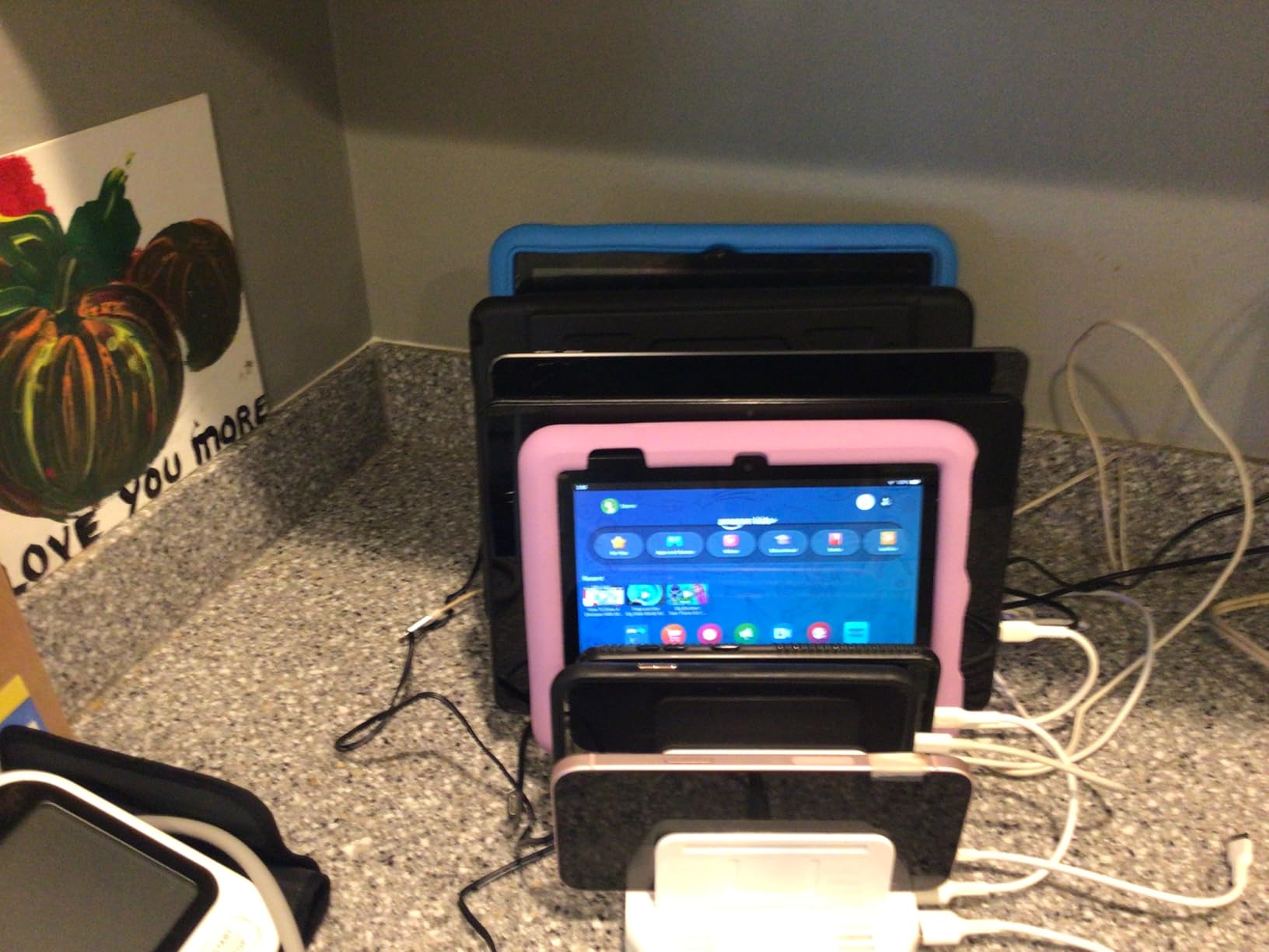 Unitek Multi Charging Station, 10-Port USB Charger for Multiple Device with SmartIC Tech and Adjustable Dividers, Organizer Stand Compatible with iPad, Tablet, Kindle, iPhone customer photo 2