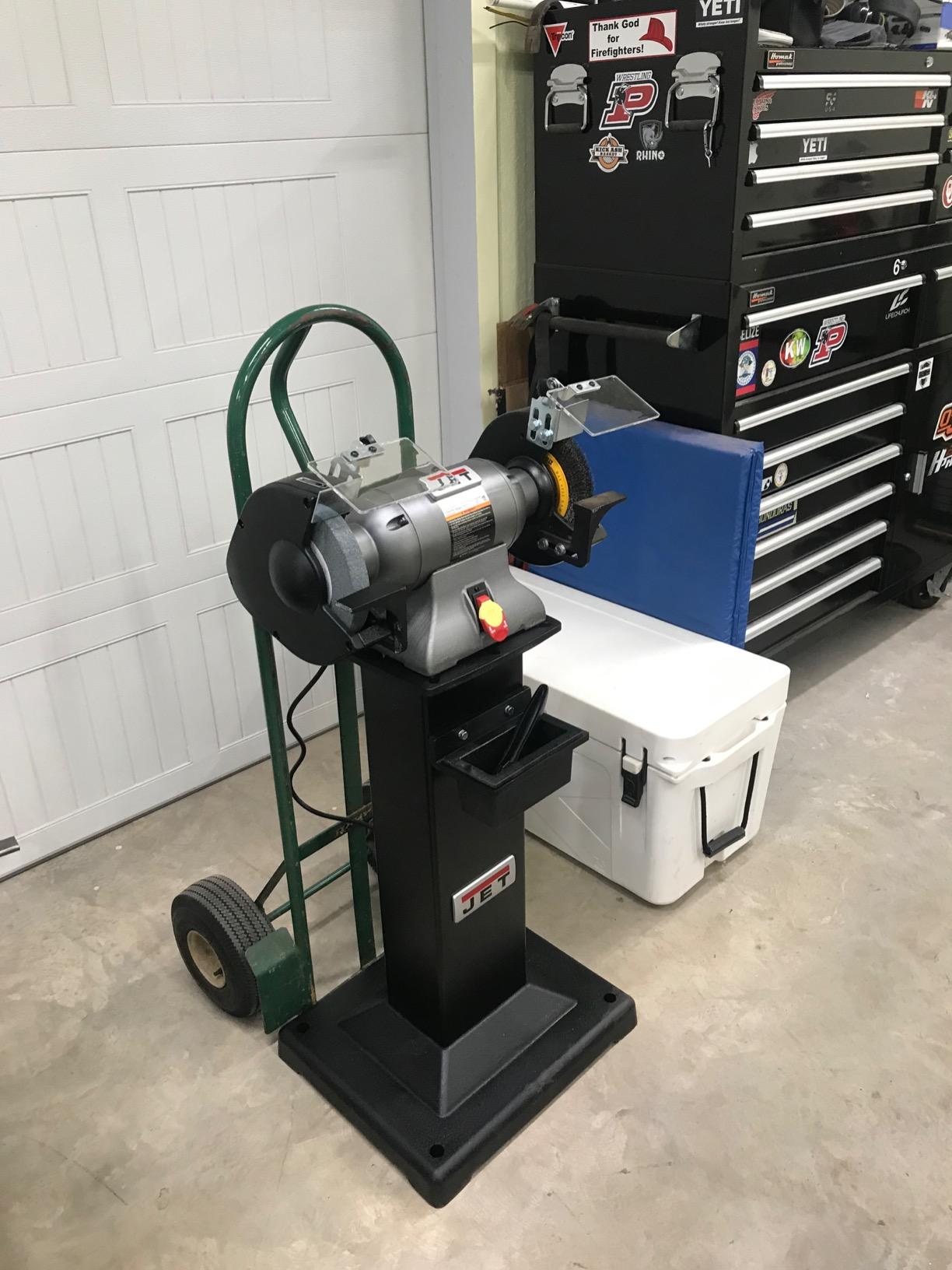 JET 8-Inch Industrial Bench Grinder, 3600 RPM, 1 HP (IBG-8) customer photo 2