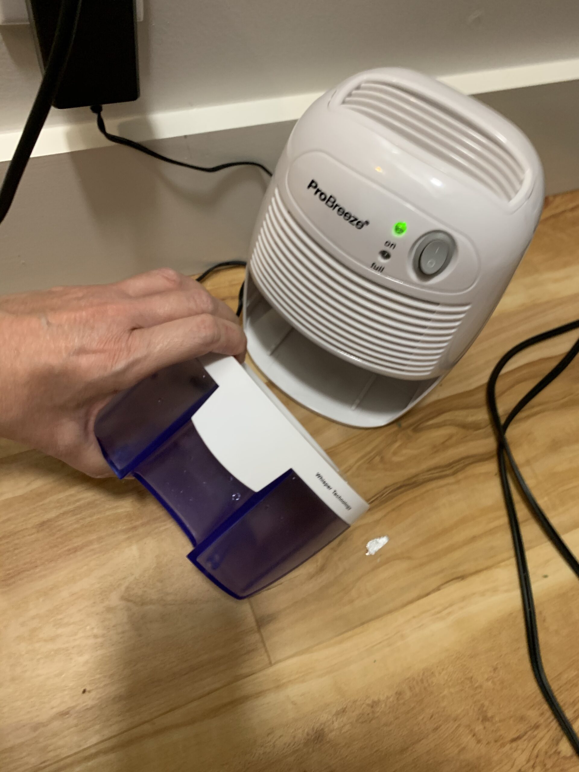 Pro Breeze Electric Mini Dehumidifier, 2200 Cubic Feet (250 sq ft), Compact and Portable for High Humidity in Home, Kitchen, Bedroom, Basement, Caravan, Office, Garage customer photo 1