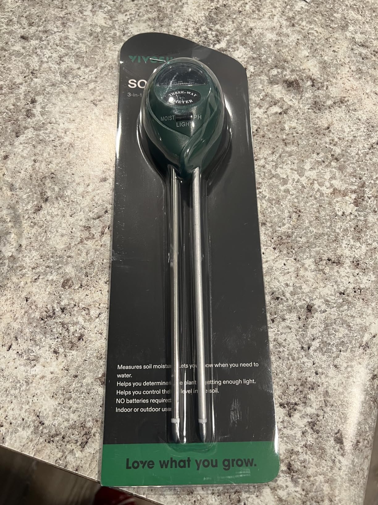 VIVOSUN Soil Tester, 3-in-1 Plant Moisture Meter Light and PH Tester for Home, Garden, Lawn, Farm, Indoor and Outdoor Use, Promote Plants Healthy Growth customer photo 2