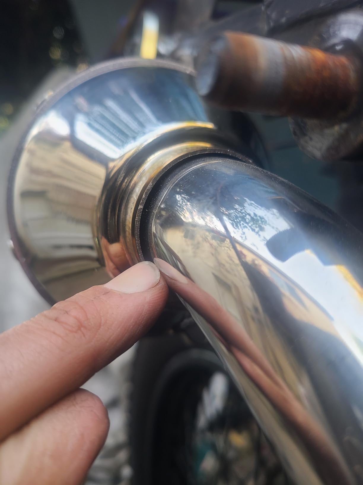 STONEMEN Full Exhaust Muffler System Slip On For CRF150F CRF230F 2003-2013 Titanium customer photo 1