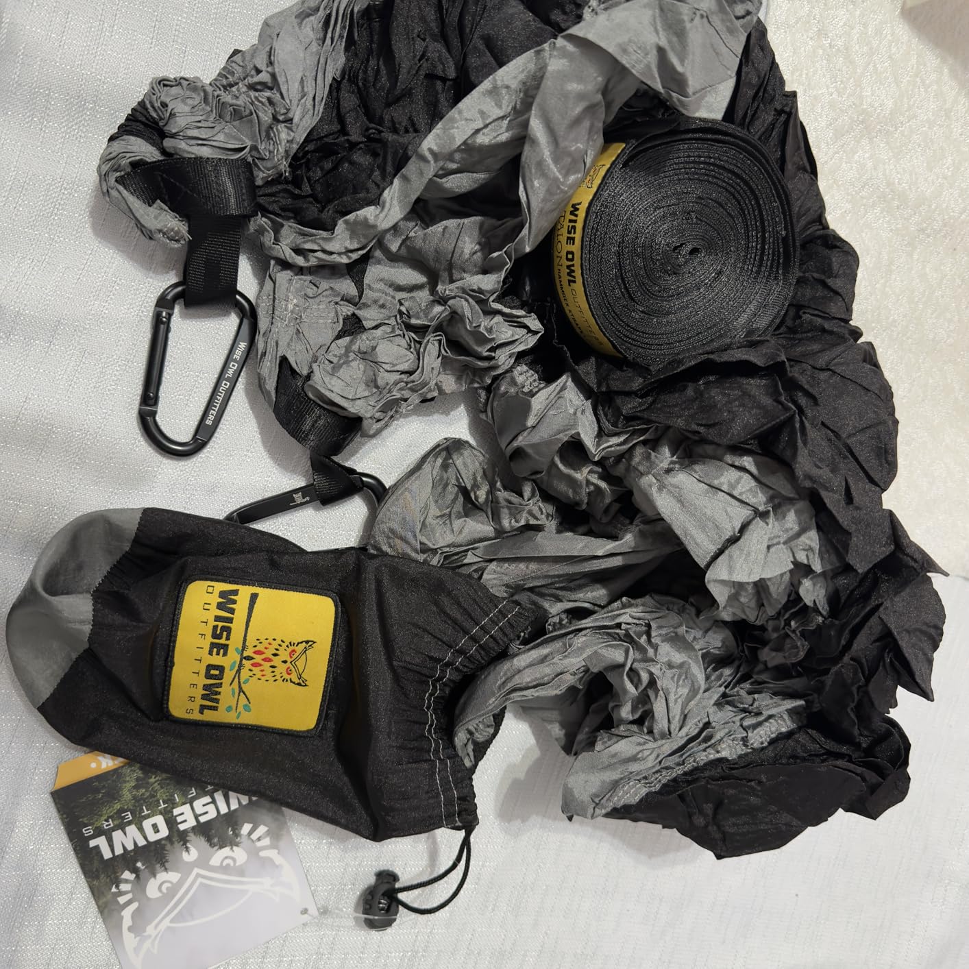 Wise Owl Outfitters Camping Hammock - 500lbs Portable Hammock with Tree Straps - Travel, Backpacking, Hiking, Outdoors Camping Gear - Single or Double customer photo 2