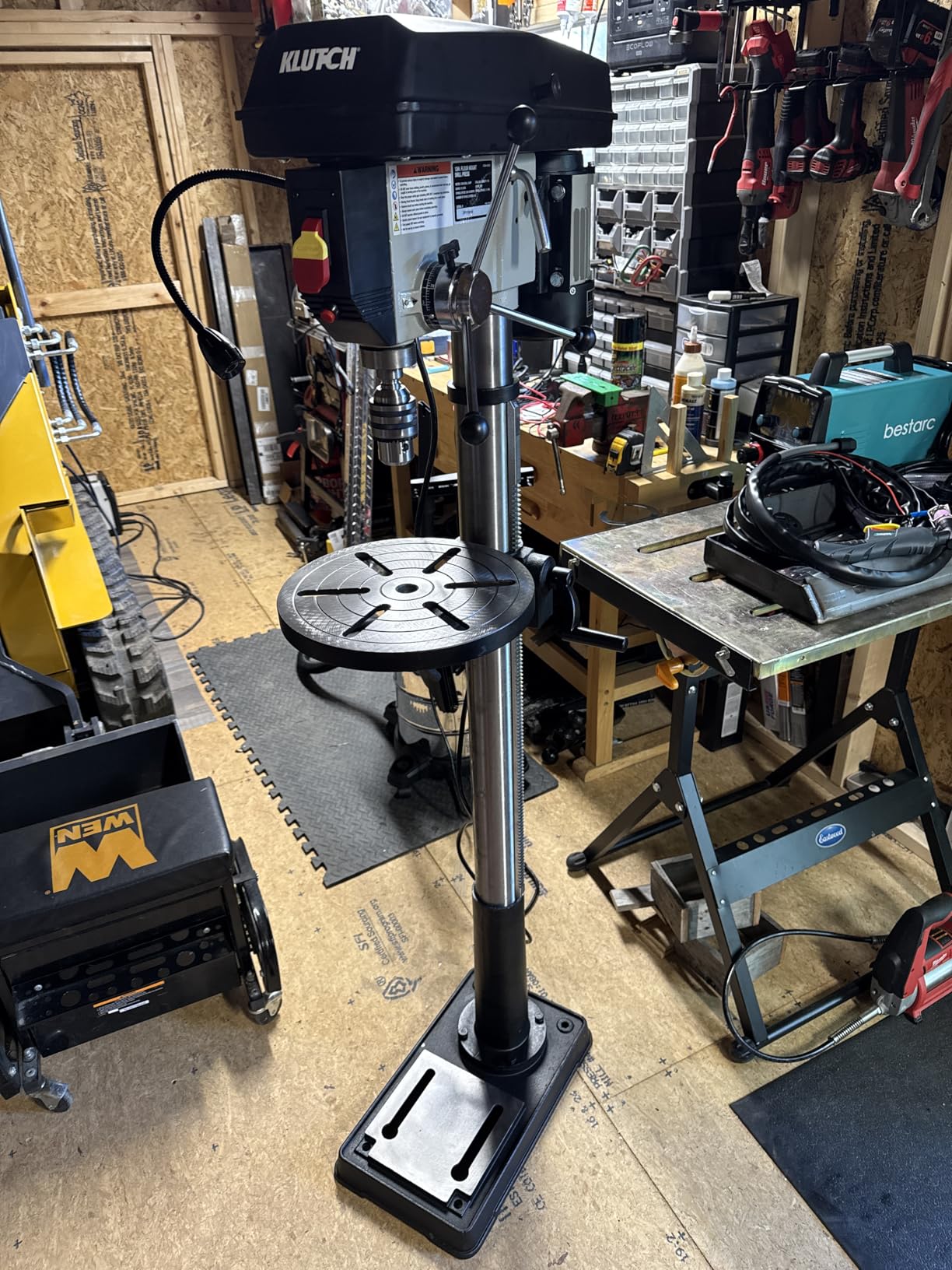 Klutch Floor Drill Press - 16-Speed, 13in. 3/4 HP, 120V customer photo 1