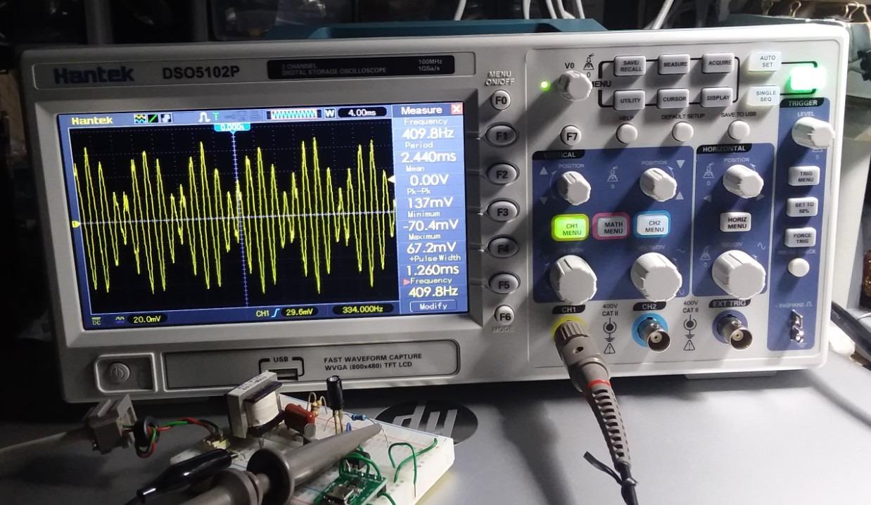 Hantek DSO5102P Digital Storage Oscilloscope USB 100MHz 1GSa/s 40K,2 Channel,2CH customer photo 2