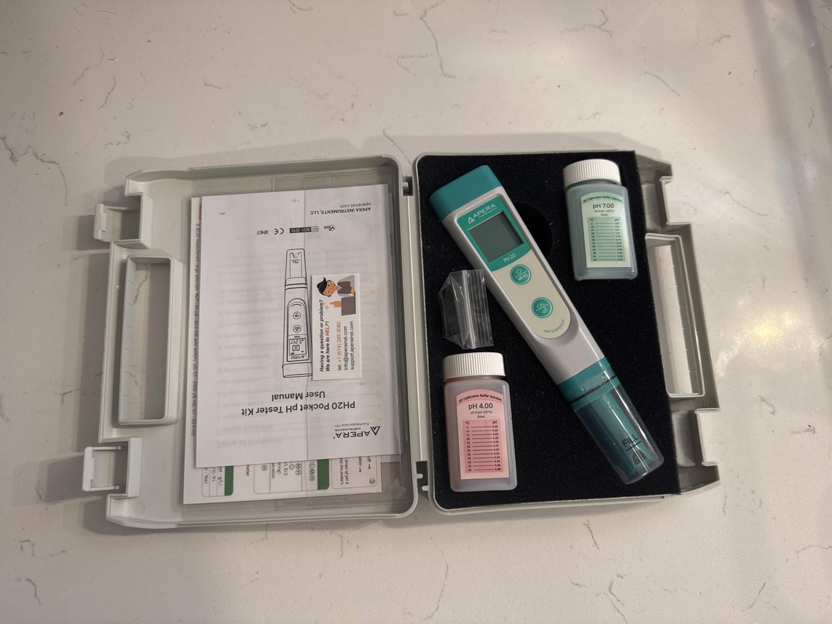 APERA INSTRUMENTS AI209 Value Series PH20 Waterproof pH Tester Kit, ±0.1 pH Accuracy customer photo 2