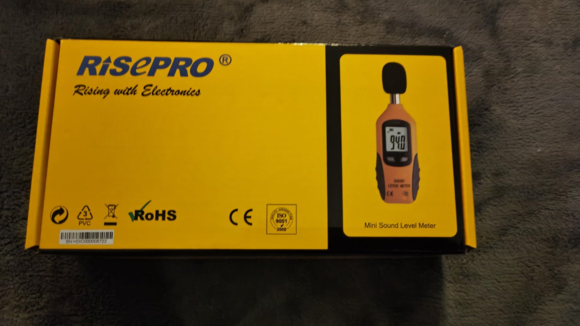 Decibel Meter, RISEPRO® Digital Sound Level Meter 30 - 130 dB Audio Noise Measure Device Backlight MAX/MIN, Data Hold Auto Power Off Dual Ranges HT-80A customer photo 1